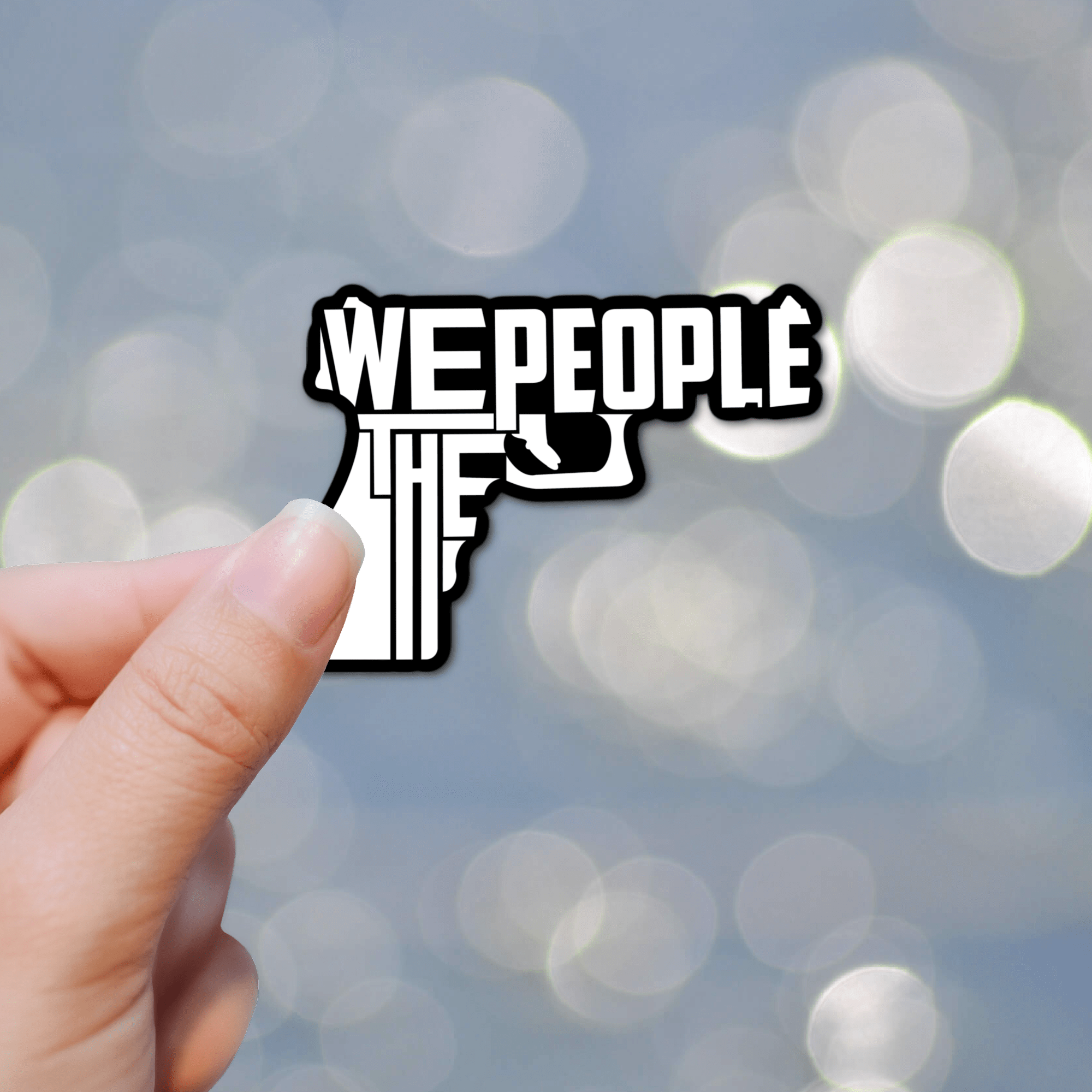We the people Second amendment freedom laminated sticker - PatriotDepot.com
