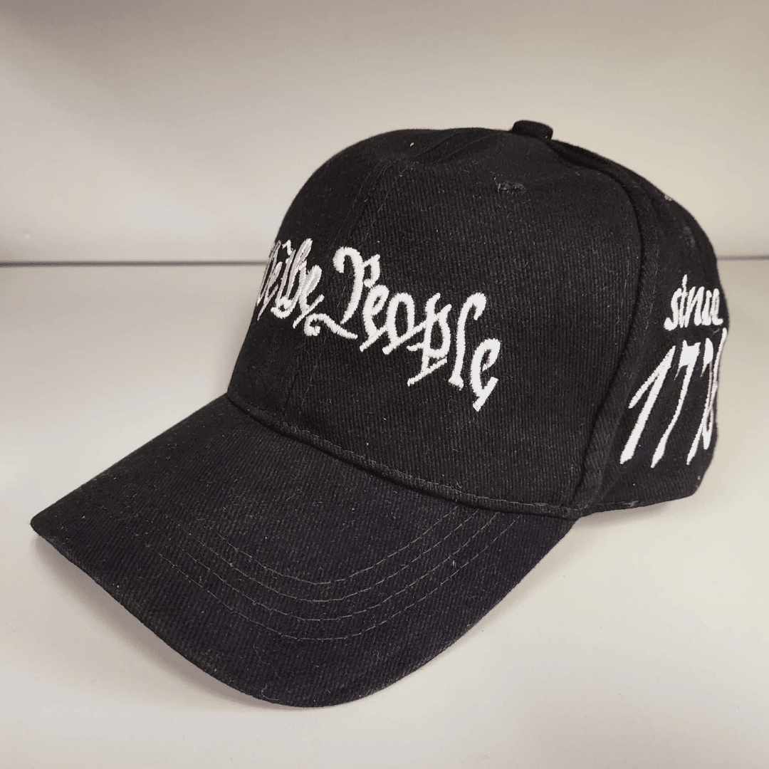We the People Since 1776 Embroidered Hat (Black) - PatriotDepot.com