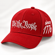 We the People Since 1776 Embroidered Hat (Red) - PatriotDepot.com