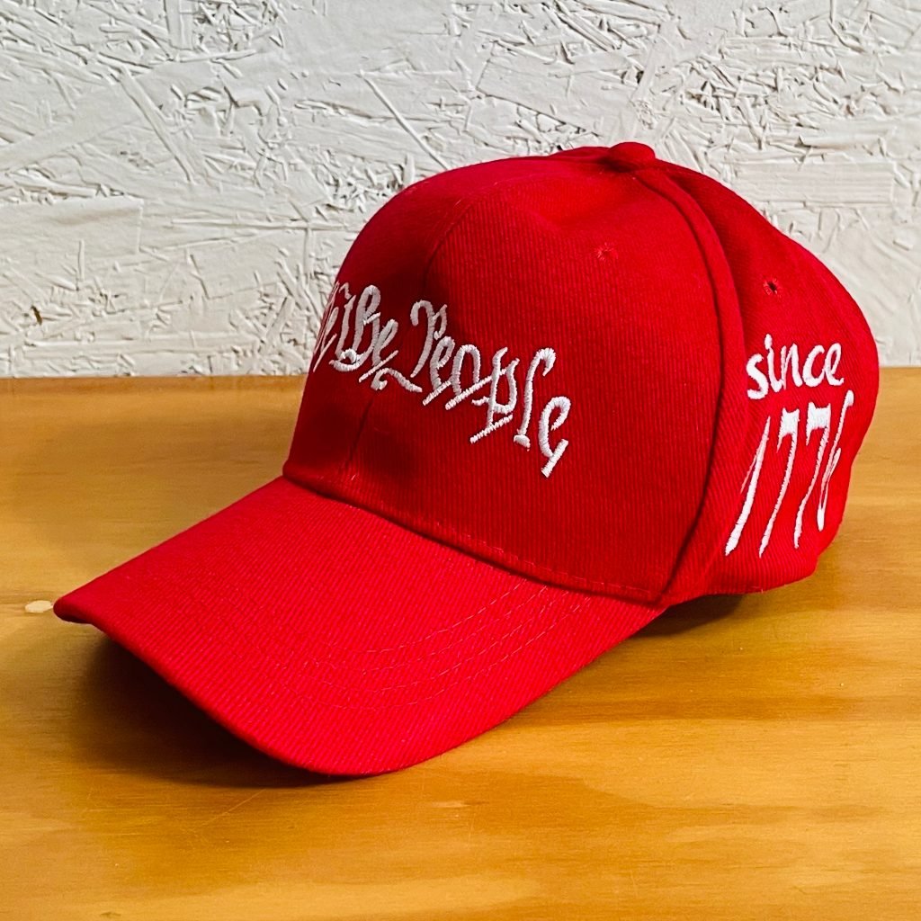 We the People Since 1776 Embroidered Hat (Red) - PatriotDepot.com
