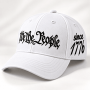 We the People Since 1776 Embroidered Hat (White) - PatriotDepot.com