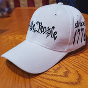 We the People Since 1776 Embroidered Hat (White) - PatriotDepot.com