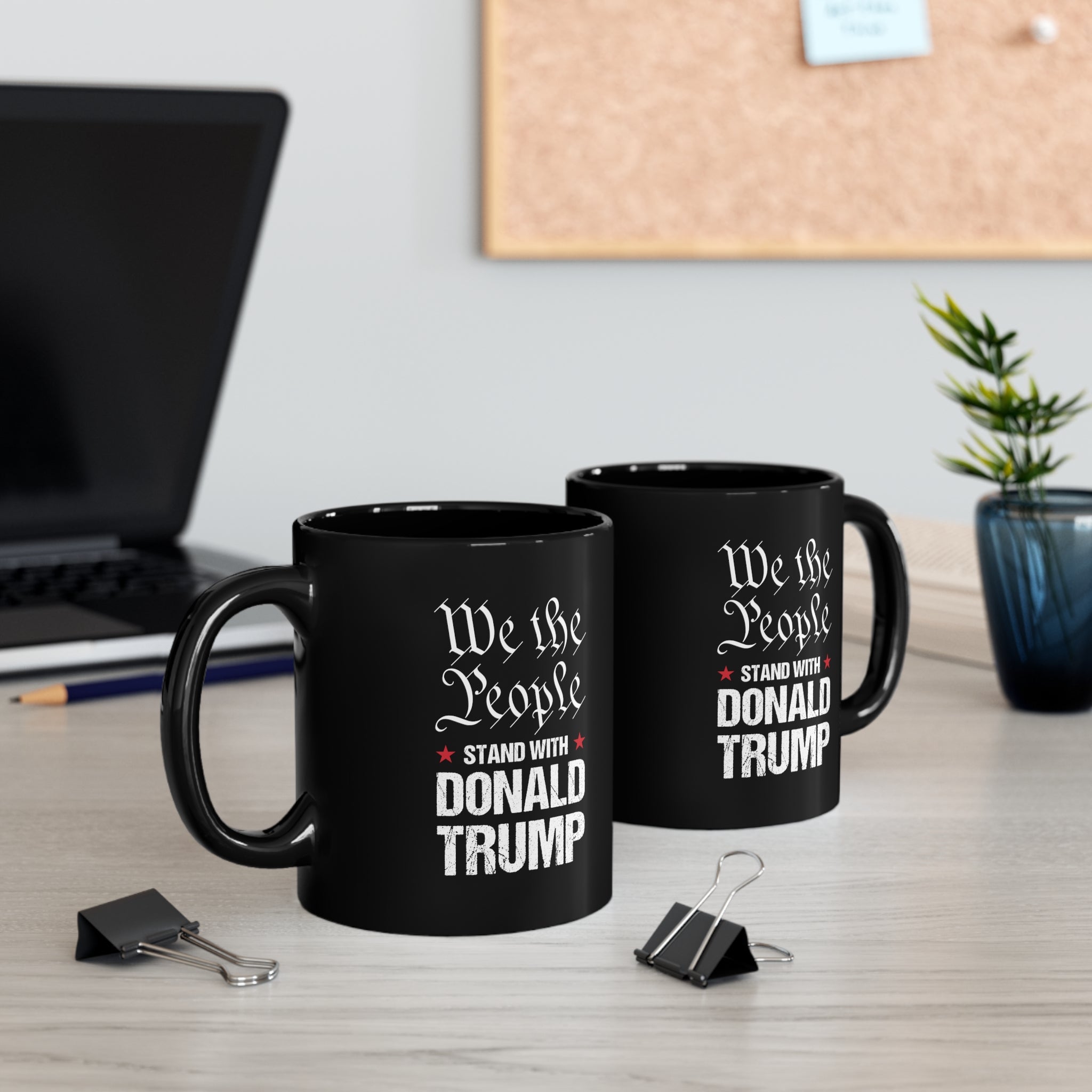We the People Stand with Donald Trump Mug - PatriotDepot.com