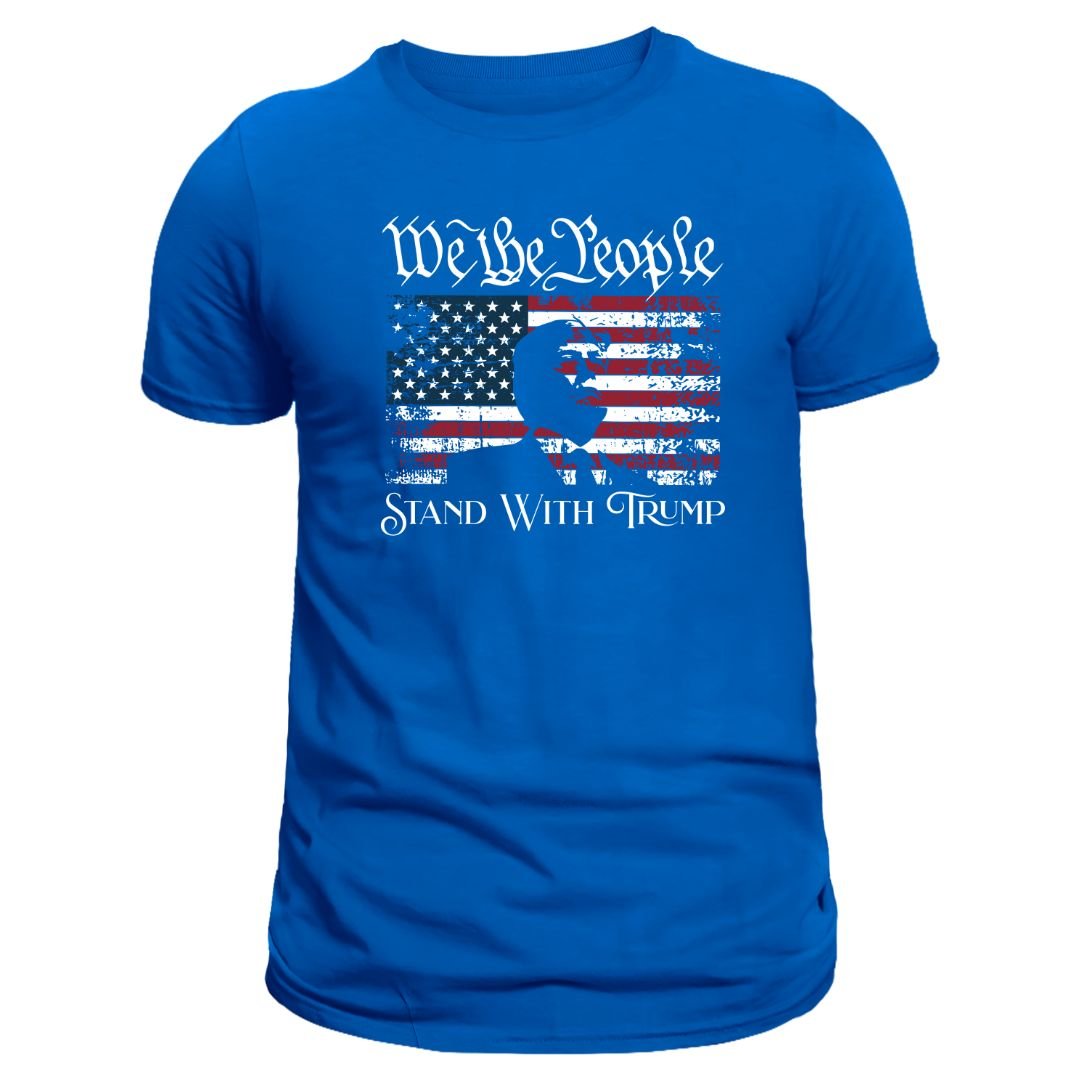 We the People Stand with Trump Silhouette T-Shirt - PatriotDepot.com
