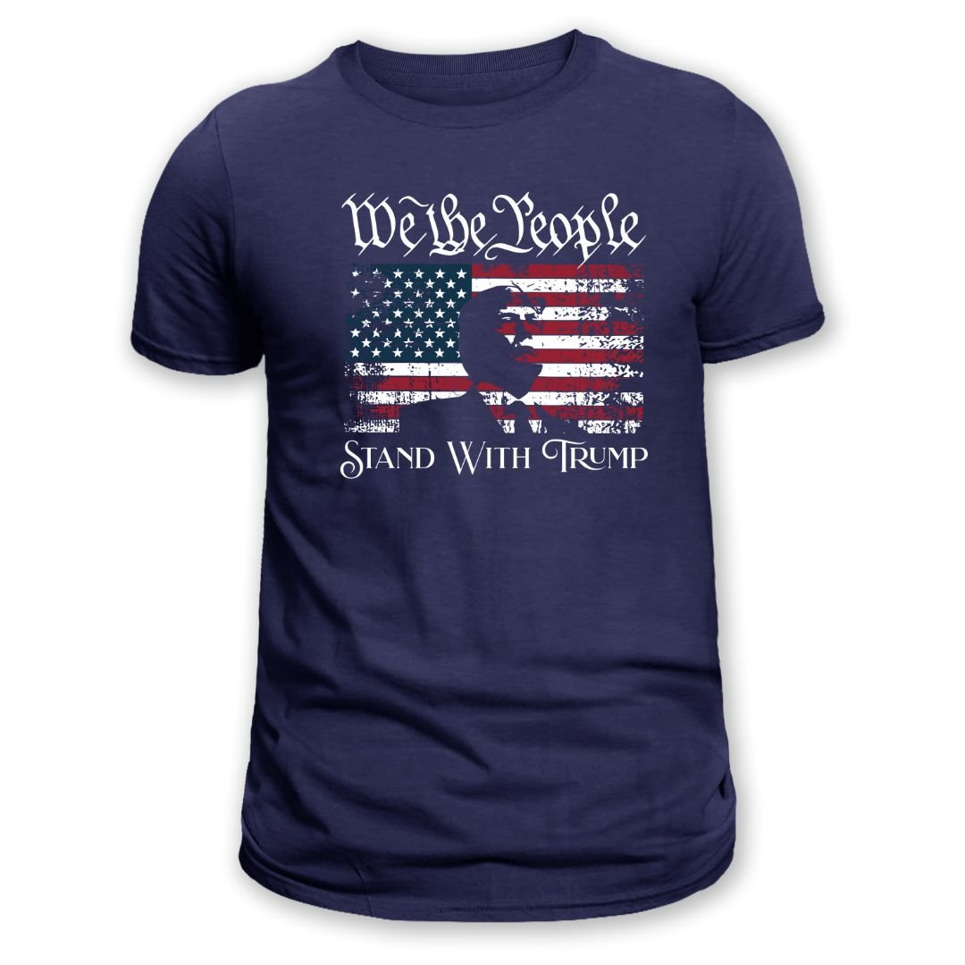 We the People Stand with Trump Silhouette T-Shirt - PatriotDepot.com