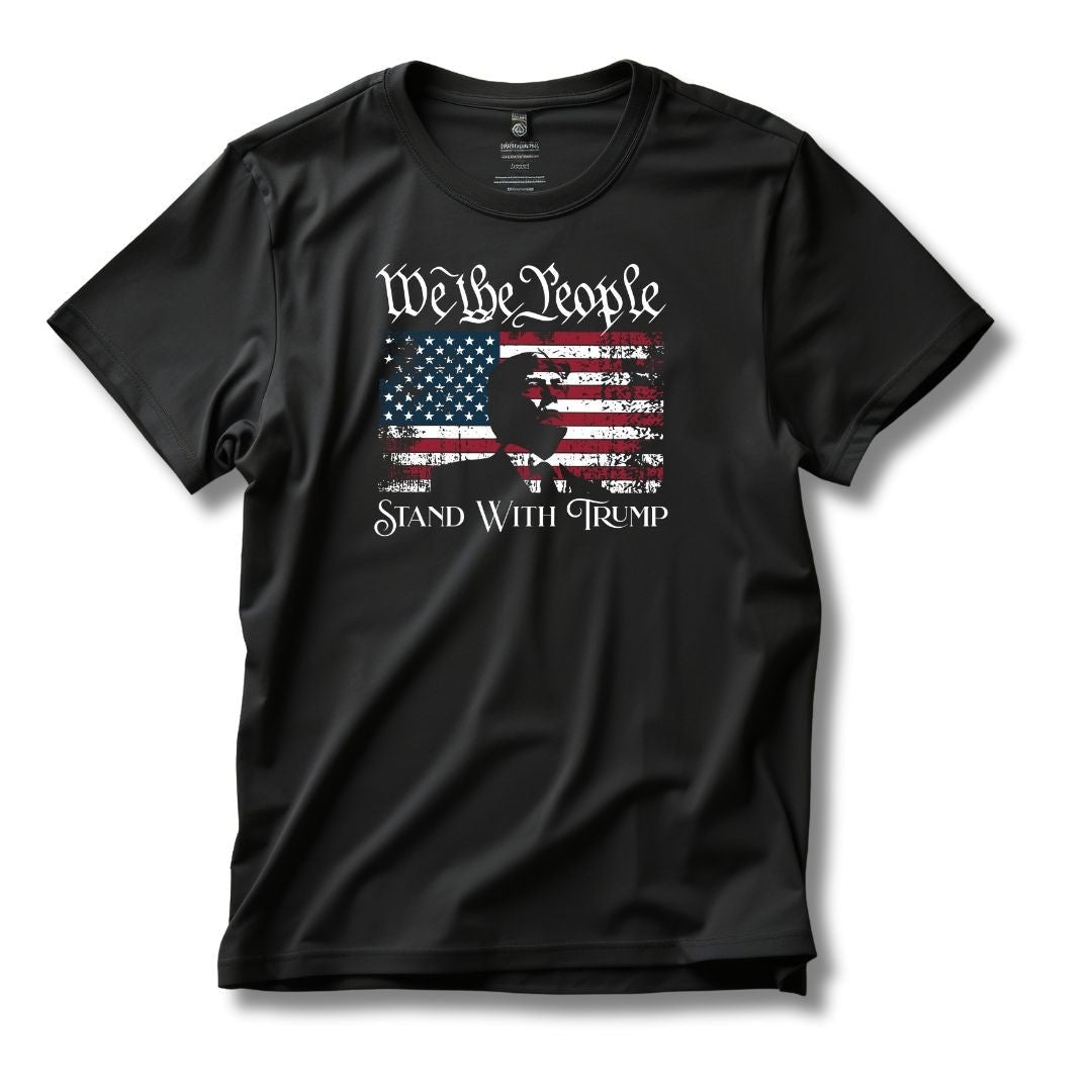 We the People Stand with Trump T-Shirt (Silhouette Edition) - PatriotDepot.com