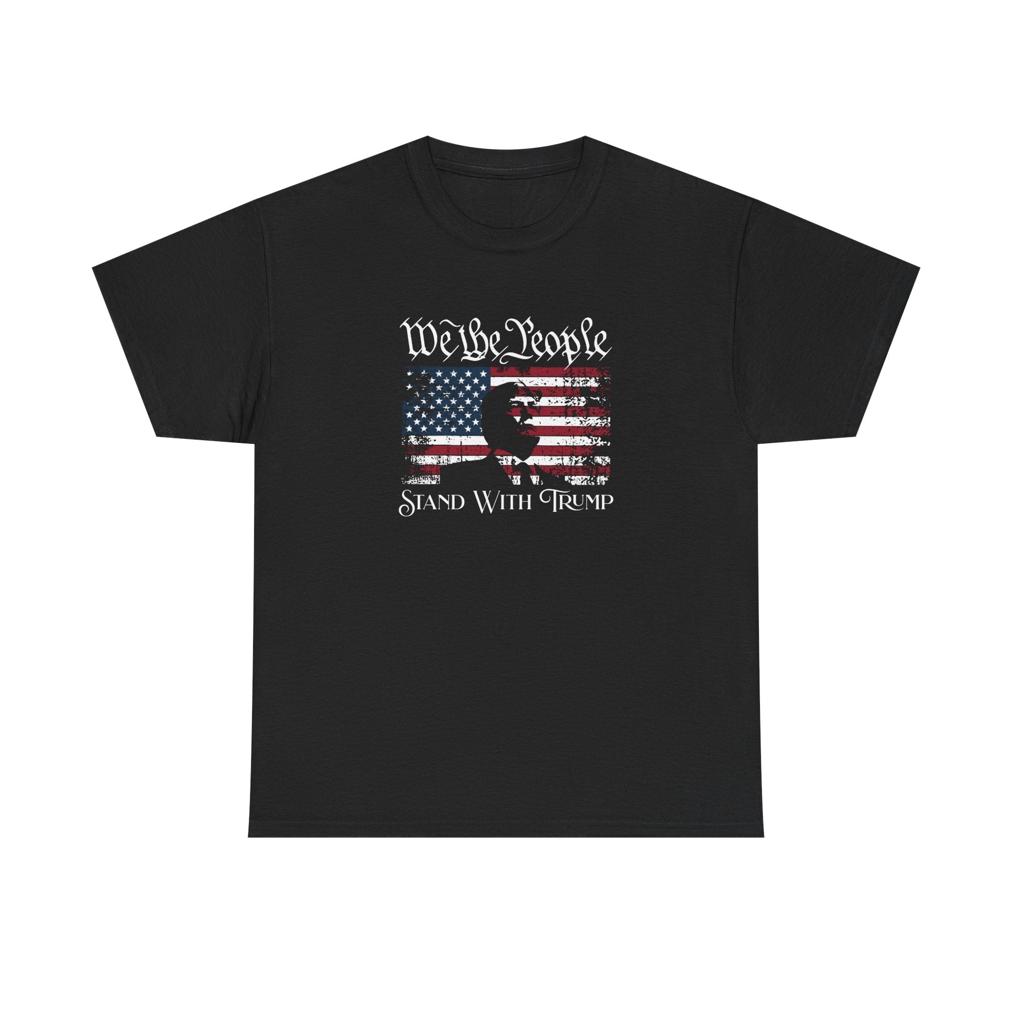 We the People Stand with Trump T-Shirt (Silhouette Edition) - PatriotDepot.com