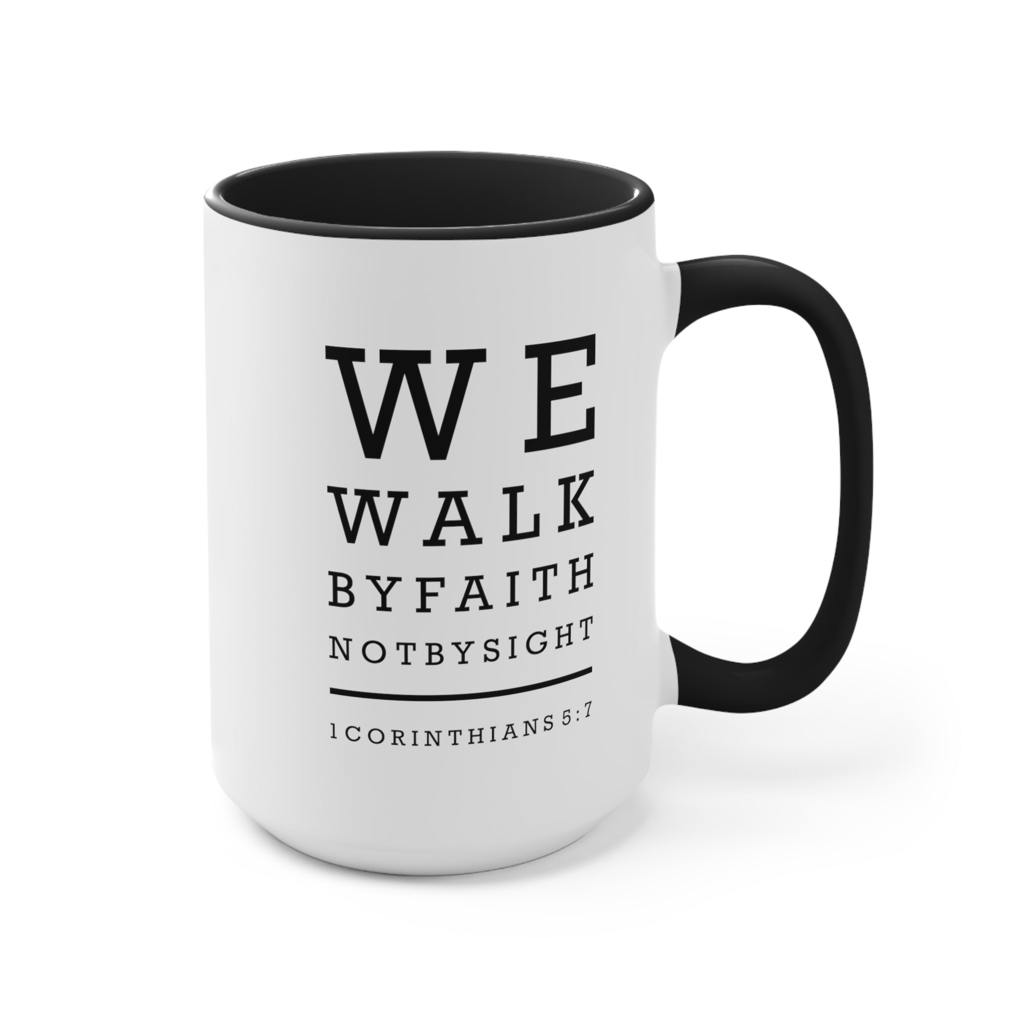 We Walk By Faith Mug - PatriotDepot.com