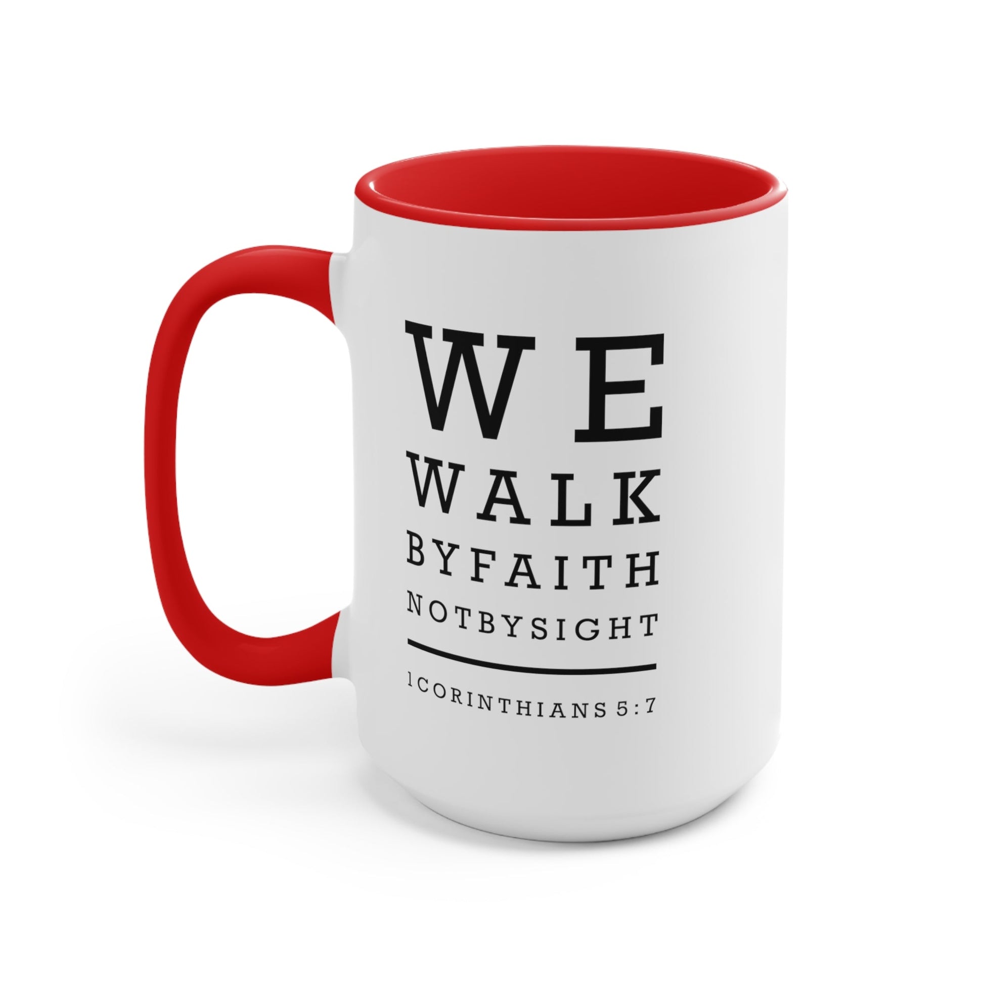 We Walk By Faith Mug - PatriotDepot.com