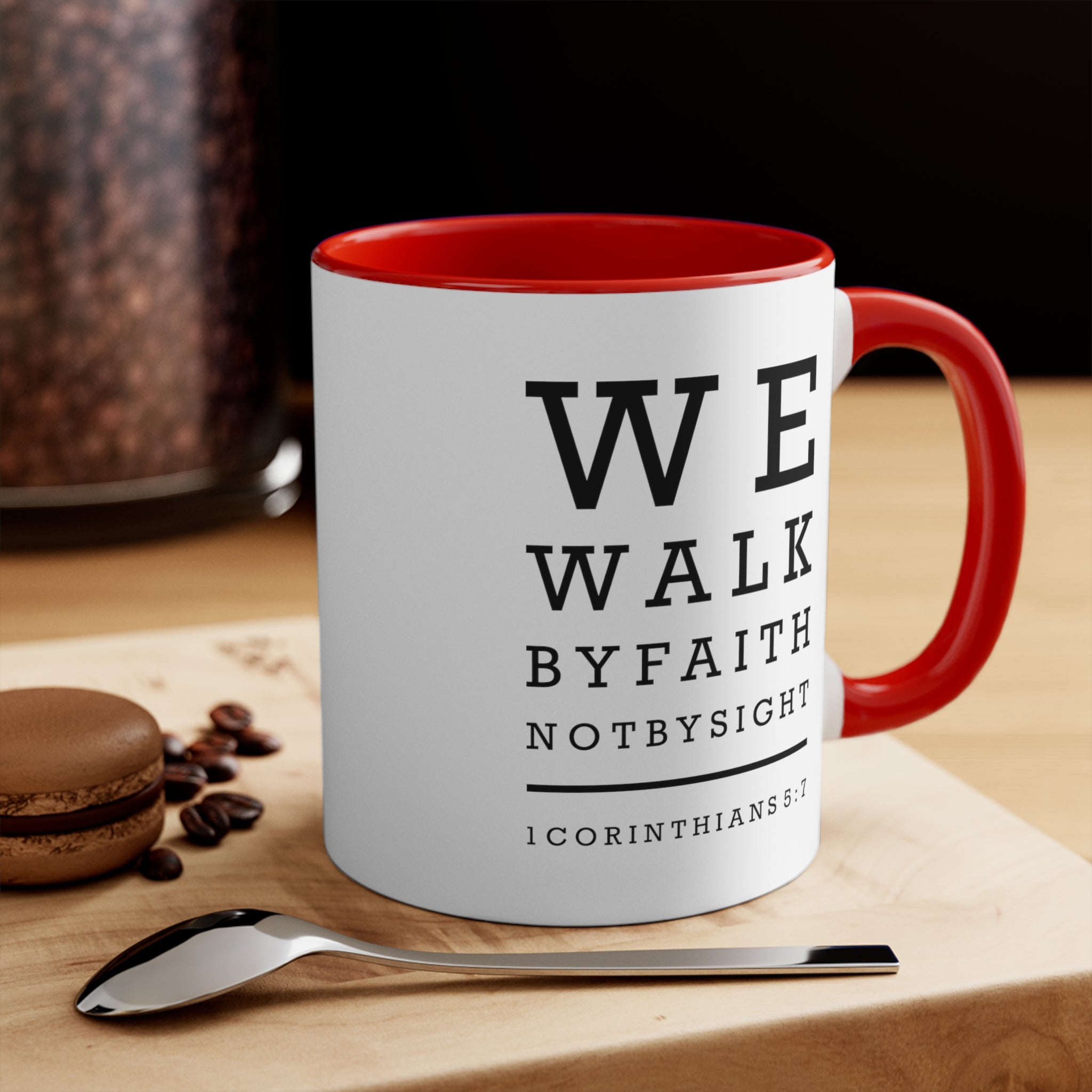 We Walk By Faith Mug - PatriotDepot.com