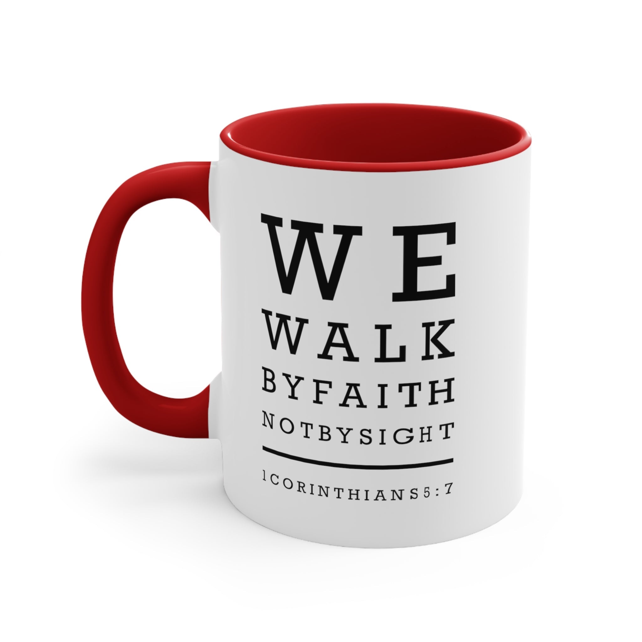 We Walk By Faith Mug - PatriotDepot.com