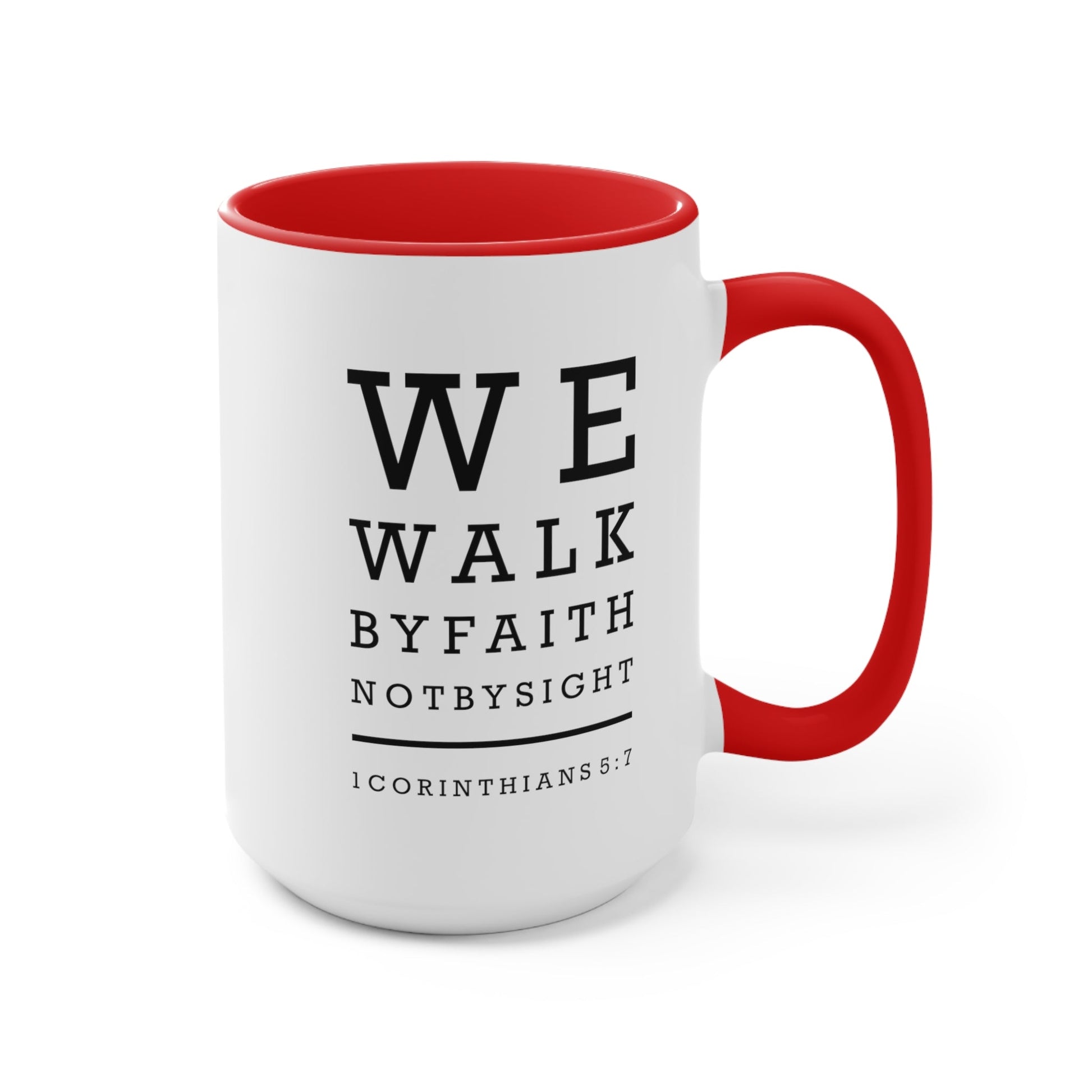 We Walk By Faith Mug - PatriotDepot.com