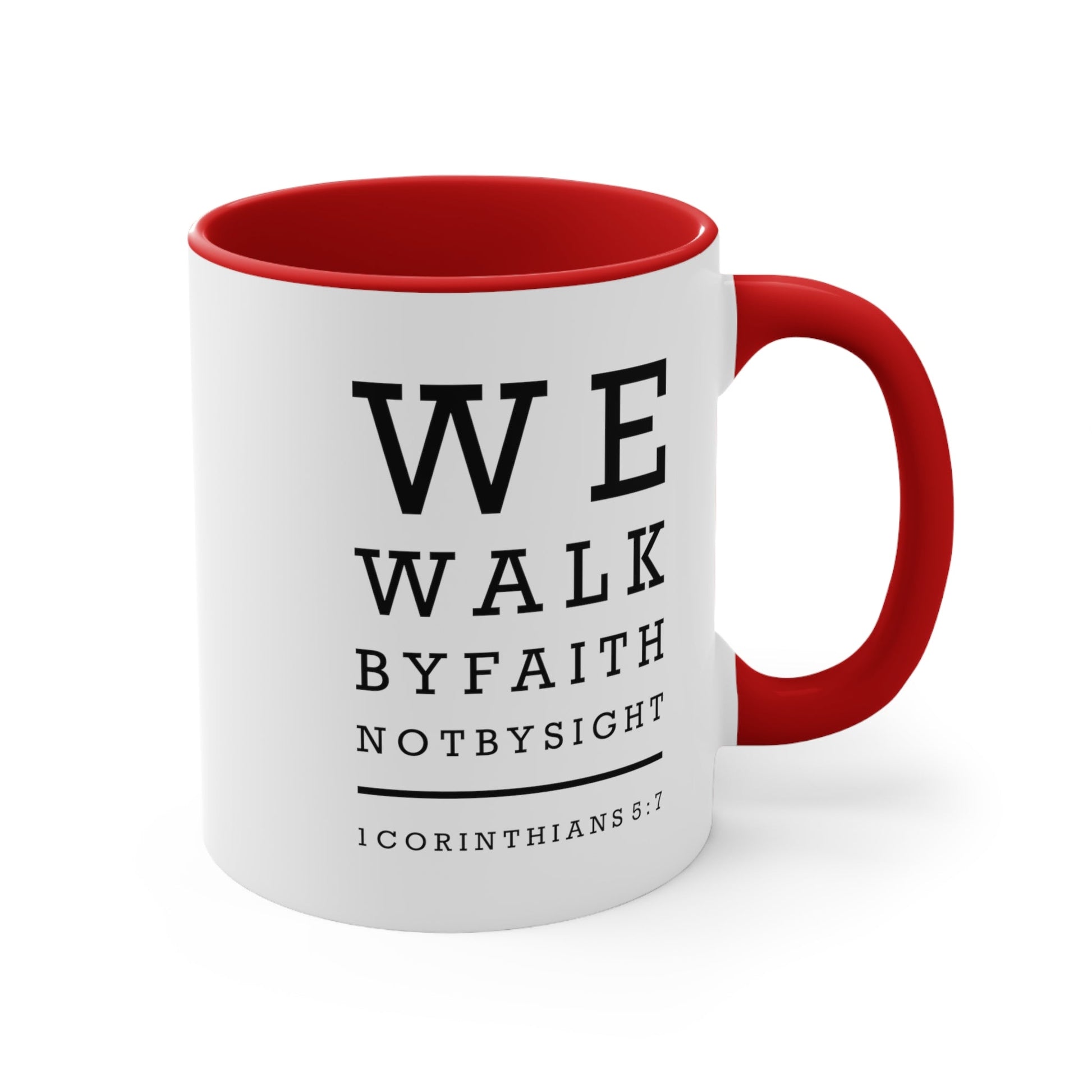 We Walk By Faith Mug - PatriotDepot.com