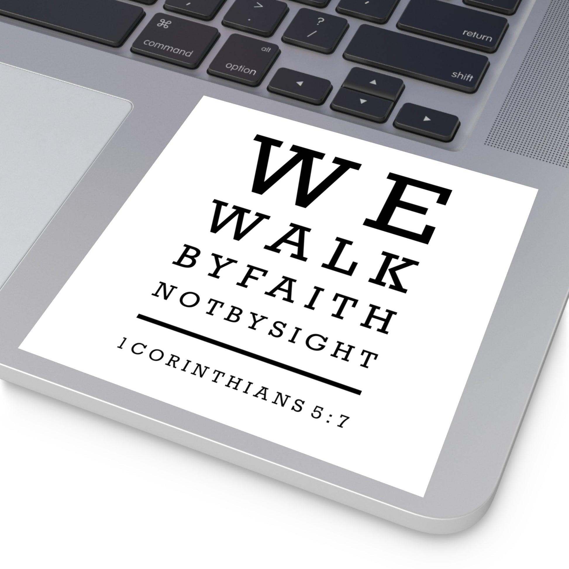 We Walk By Faith Sticker (Indoor\Outdoor) - PatriotDepot.com