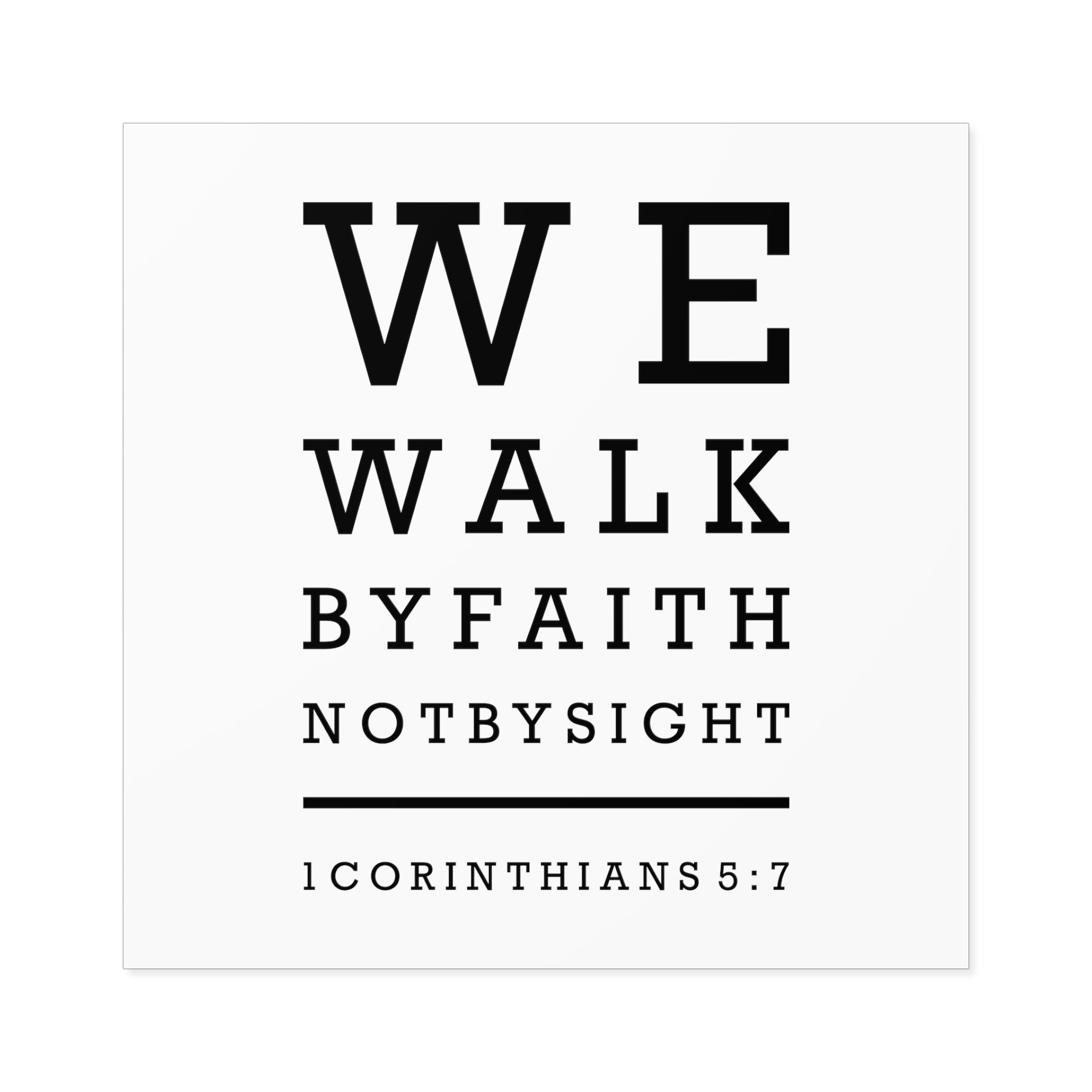 We Walk By Faith Sticker (Indoor\Outdoor) - PatriotDepot.com