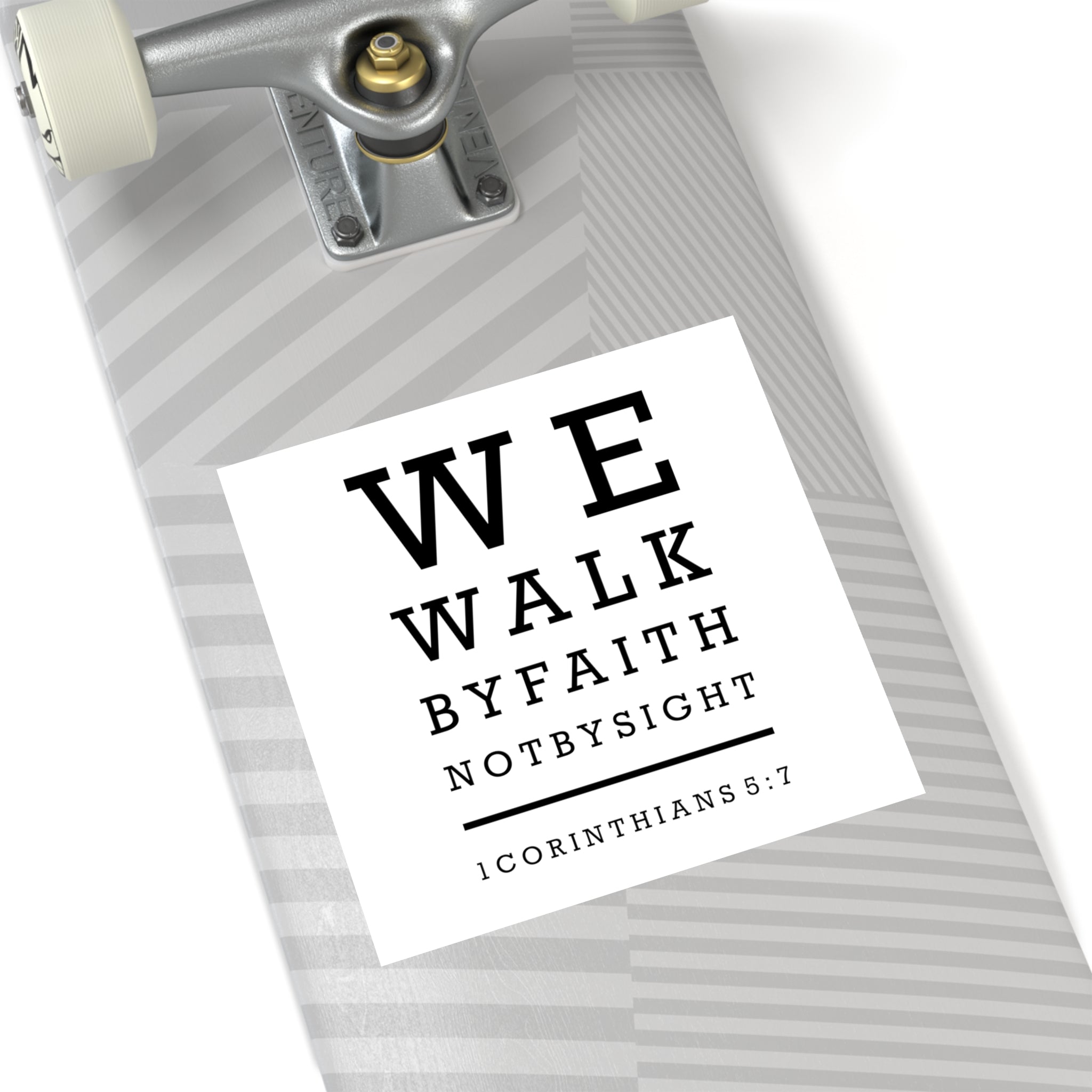 We Walk By Faith Sticker (Indoor\Outdoor) - PatriotDepot.com