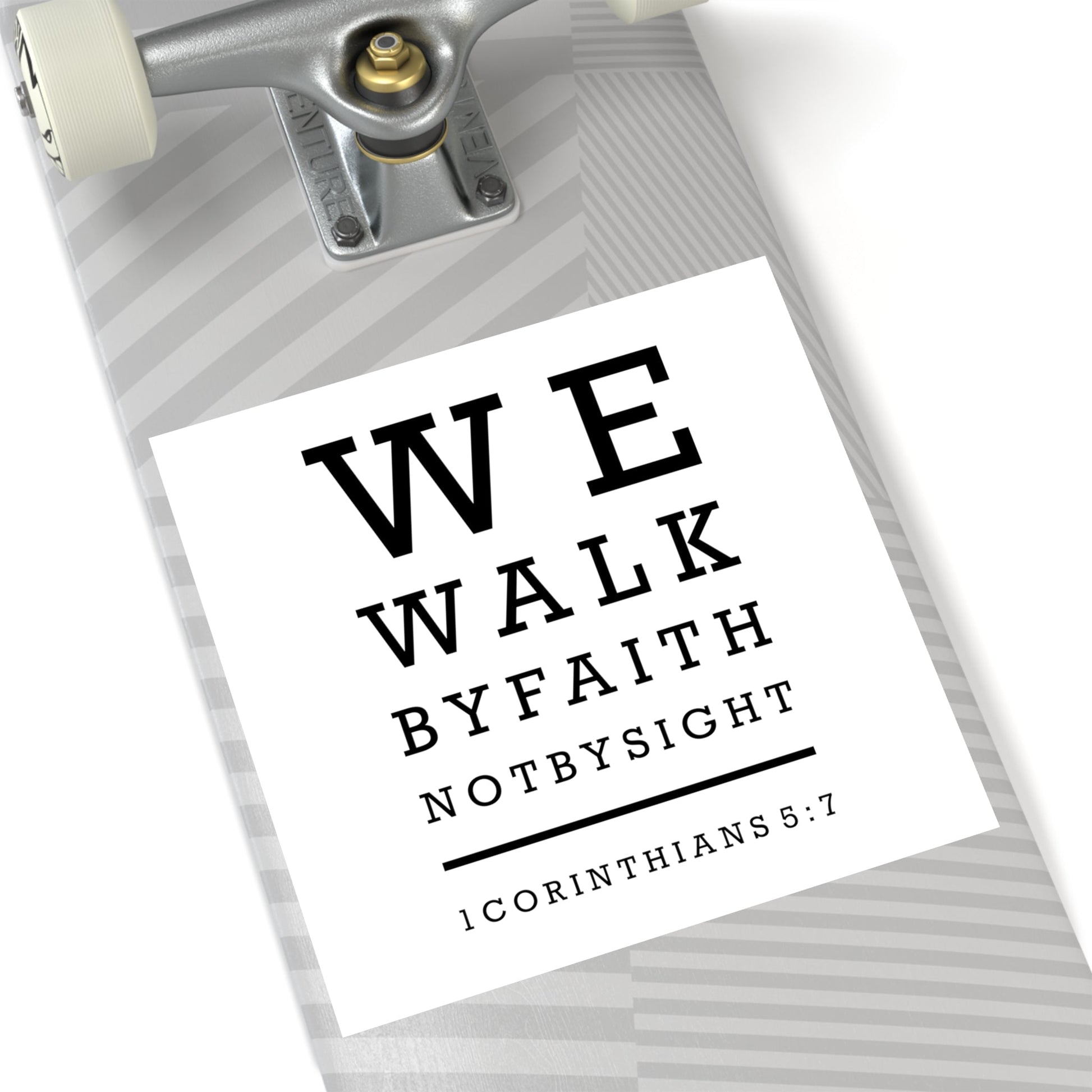 We Walk By Faith Sticker (Indoor\Outdoor) - PatriotDepot.com