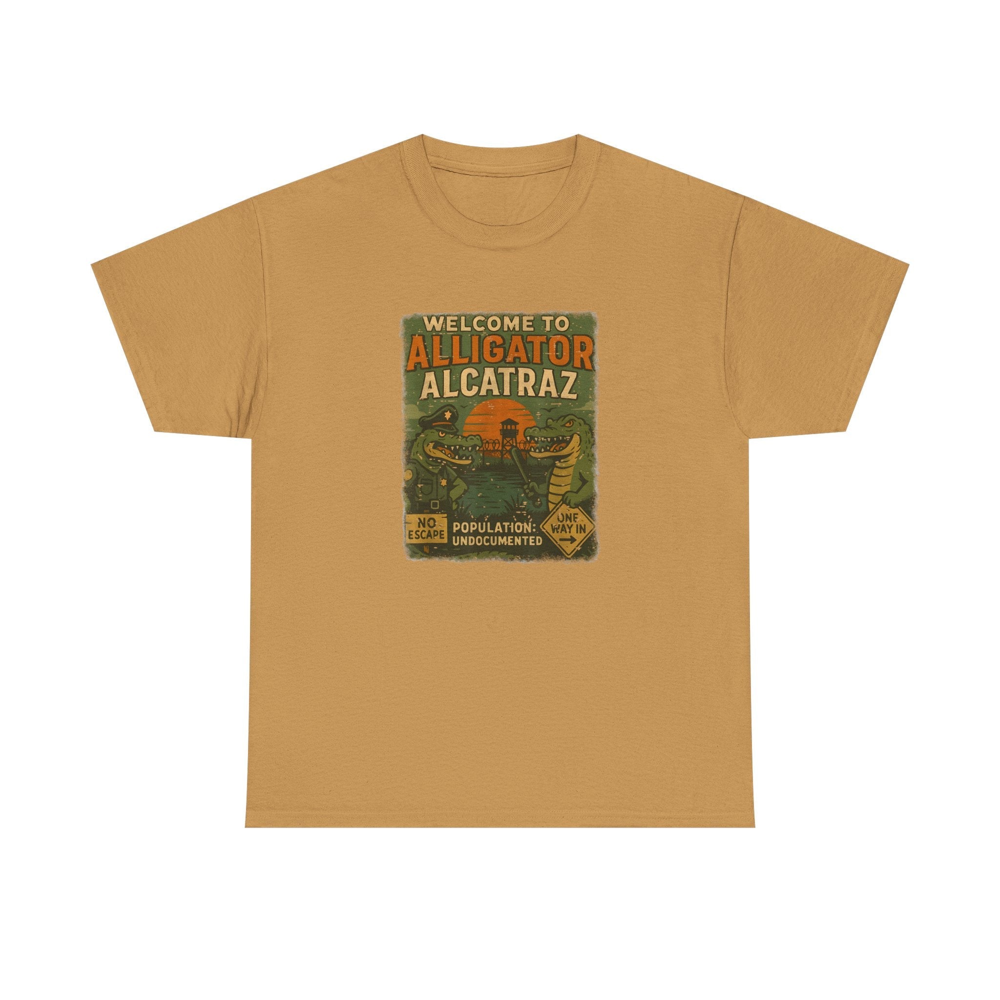 Welcome to Alligator Alcatraz (Population Undocumented) T-Shirt - PatriotDepot.com