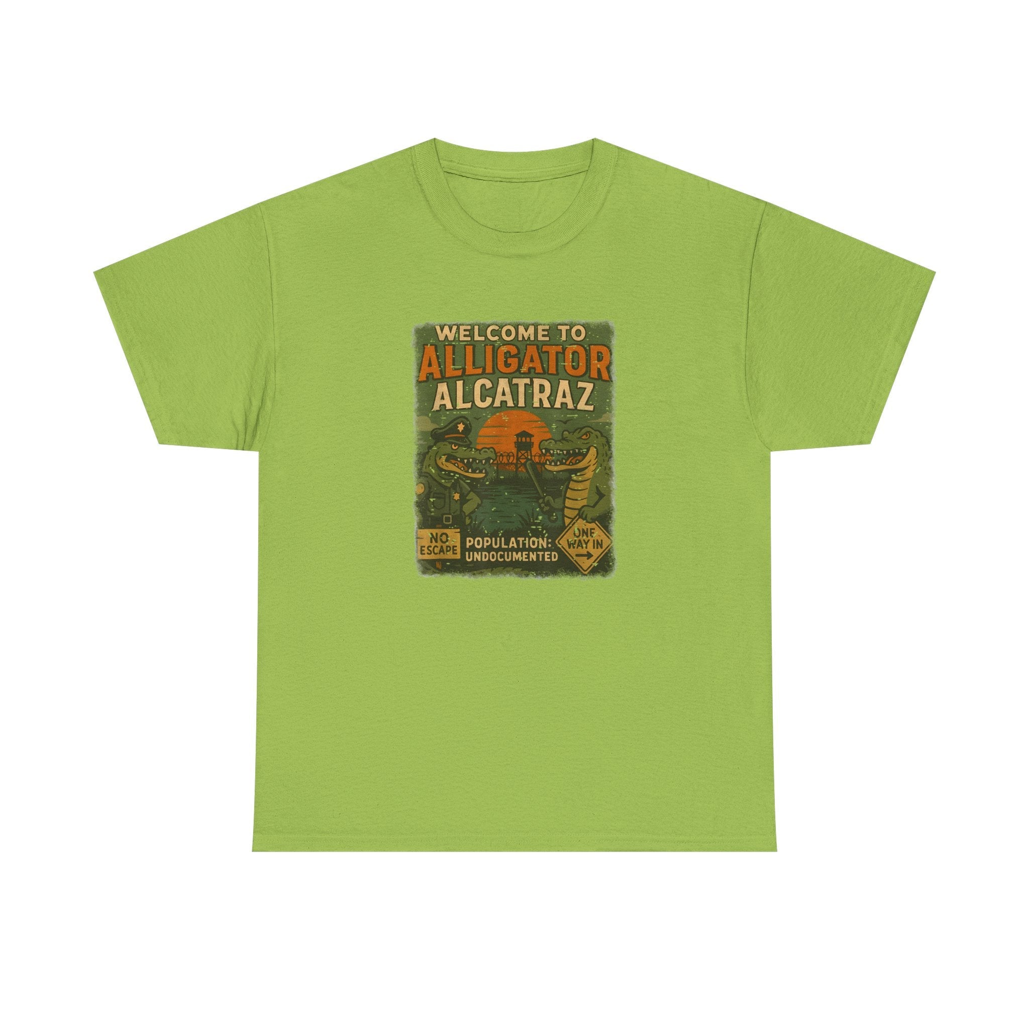 Welcome to Alligator Alcatraz (Population Undocumented) T-Shirt - PatriotDepot.com