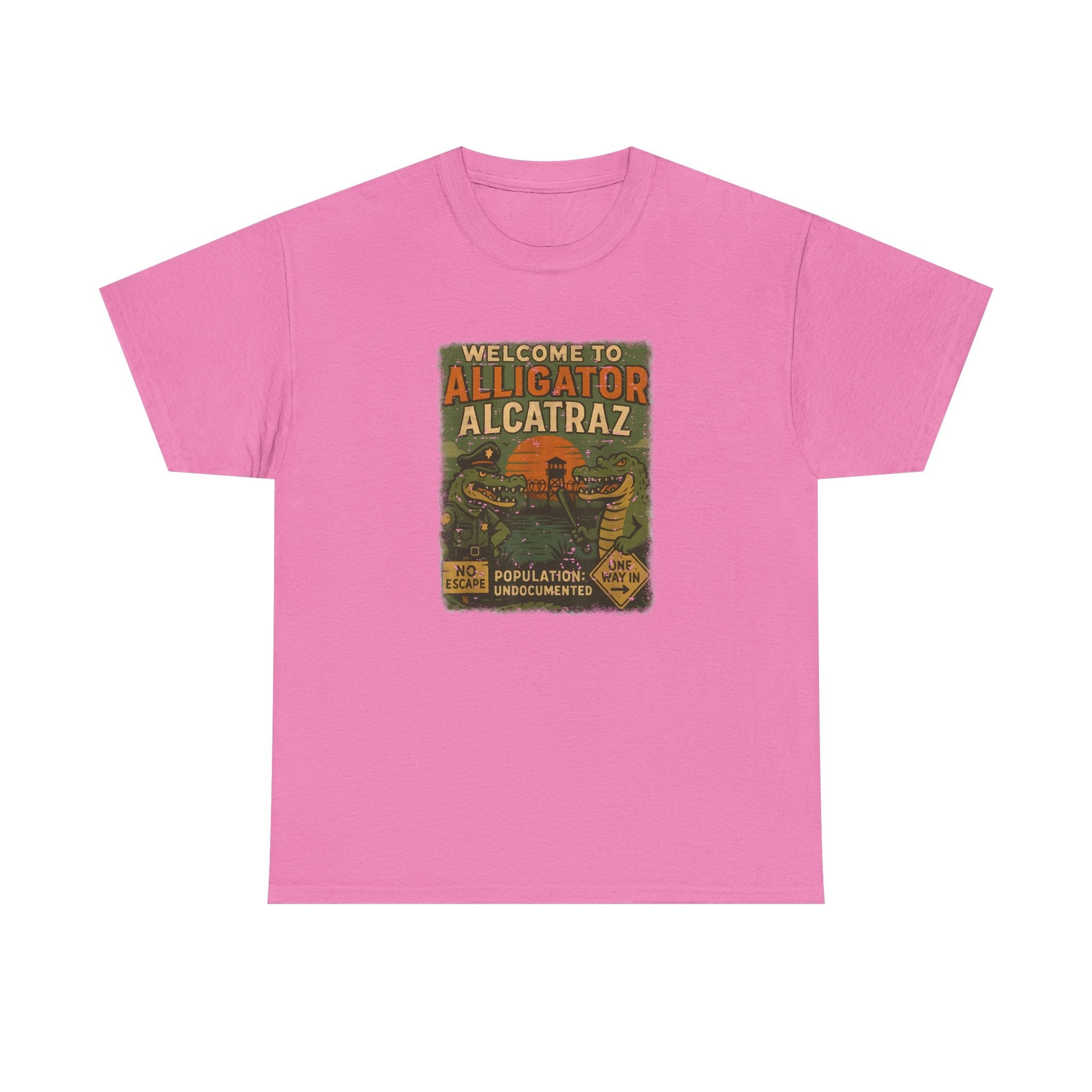 Welcome to Alligator Alcatraz (Population Undocumented) T-Shirt - PatriotDepot.com