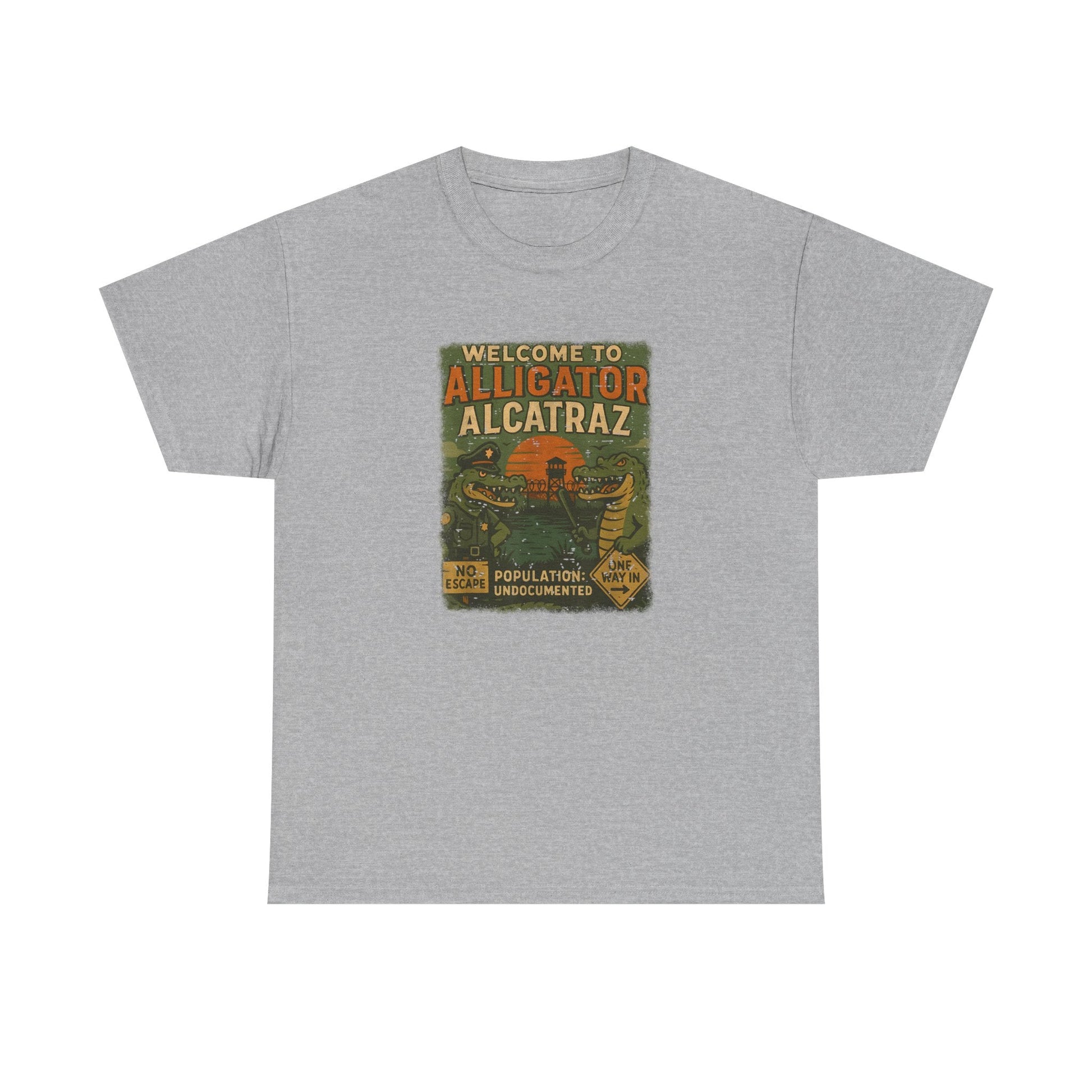 Welcome to Alligator Alcatraz (Population Undocumented) T-Shirt - PatriotDepot.com