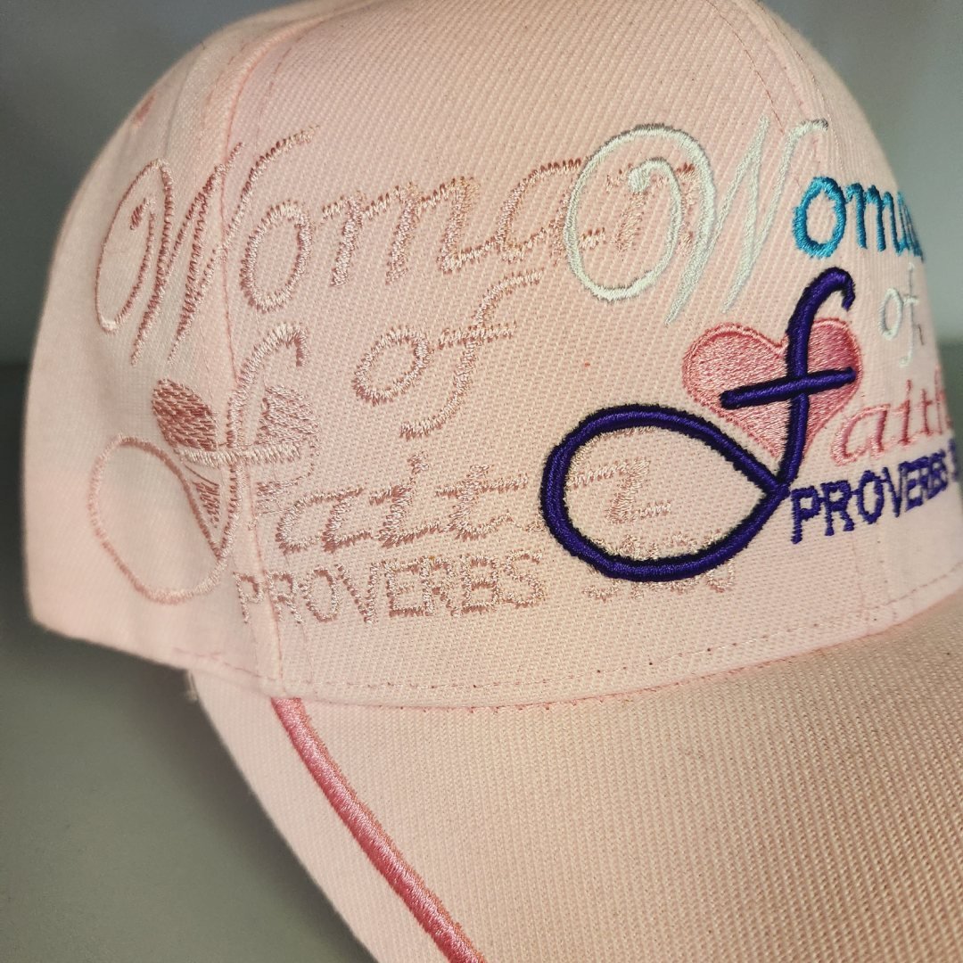 Woman of Faith Shadow Premium Embroidered Hat - PatriotDepot.com