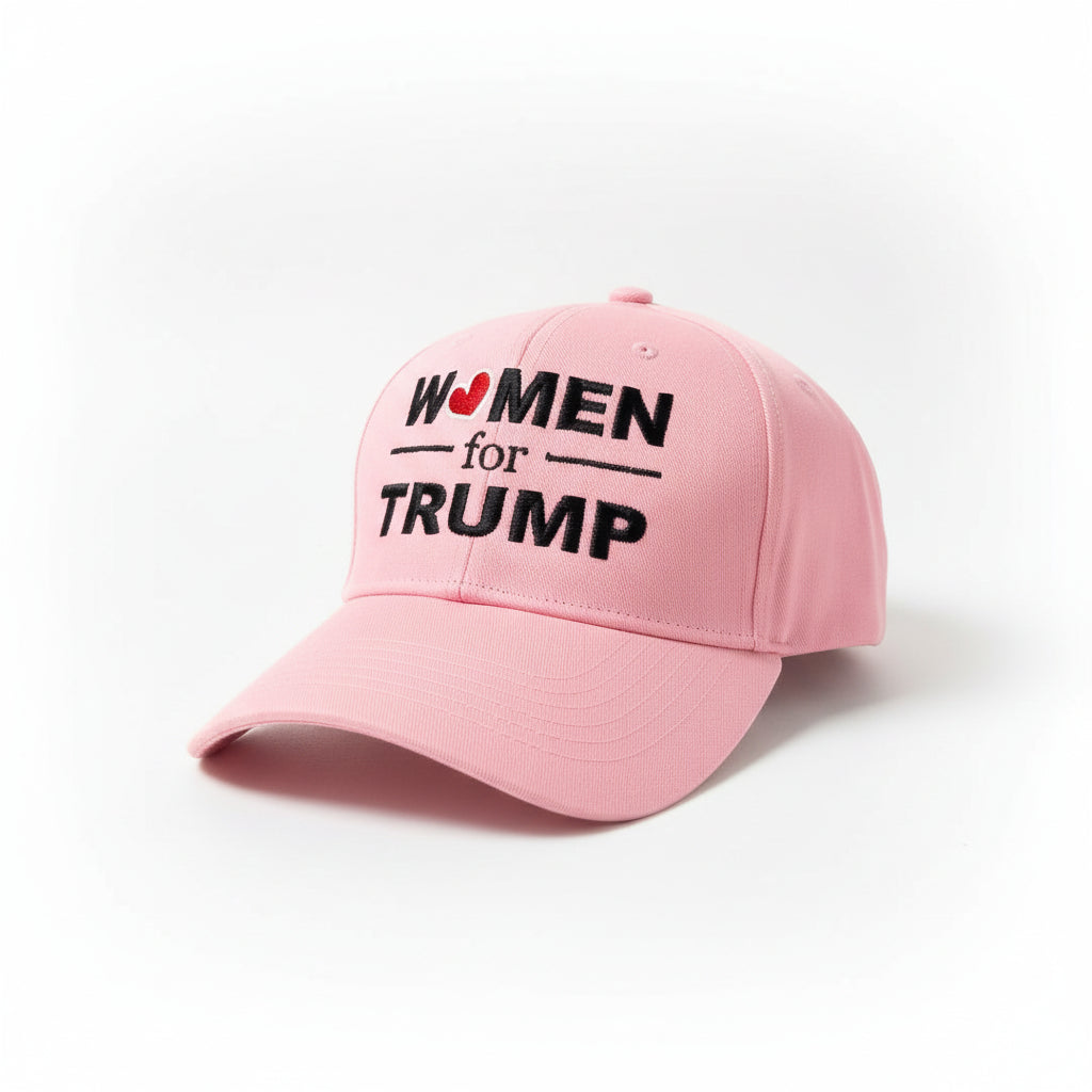 Women For Trump Embroidered Hat (Pink) - PatriotDepot.com