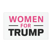 Women for Trump (Pink/Black Design) Car Magnet - PatriotDepot.com