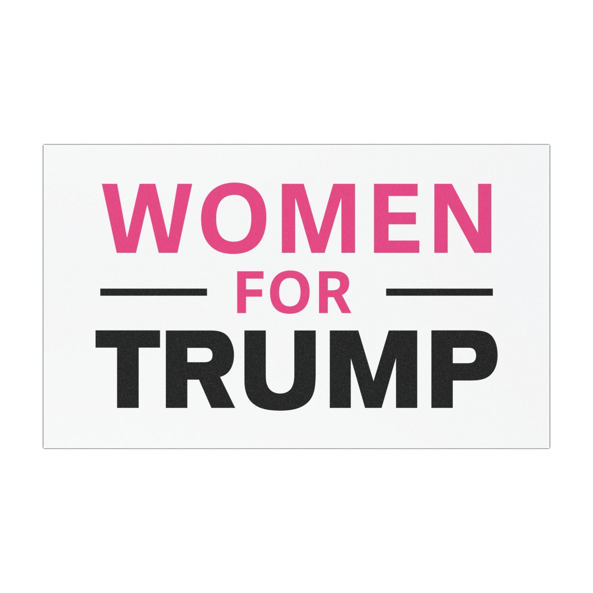 Women for Trump (Pink/Black Design) Car Magnet - PatriotDepot.com