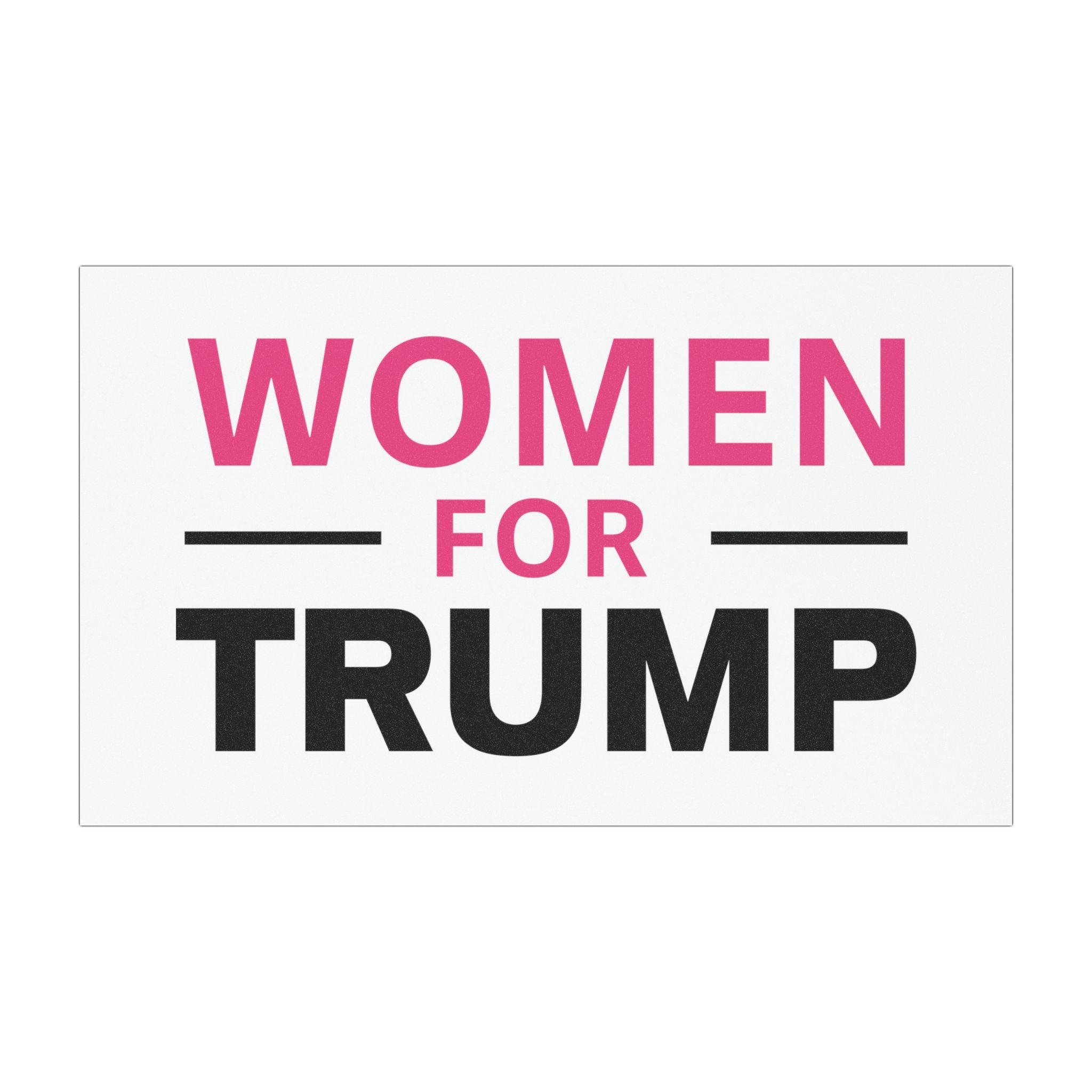 Women for Trump (Pink/Black Design) Car Magnet - PatriotDepot.com