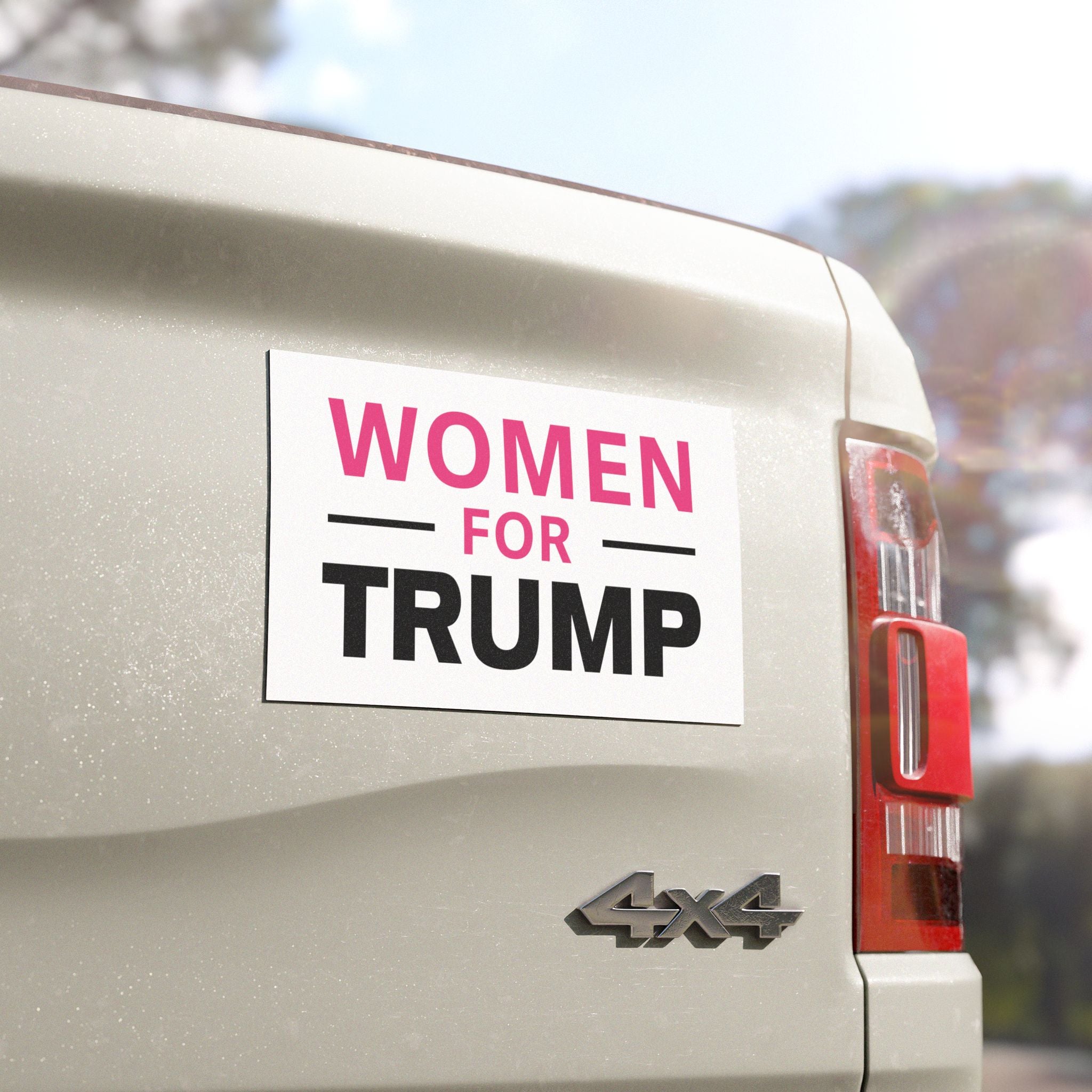Women for Trump (Pink/Black Design) Car Magnet - PatriotDepot.com