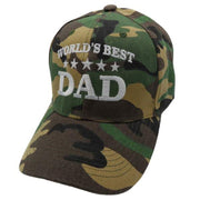 World's Best Dad Custom Embroidered Hat (Camo) - PatriotDepot.com