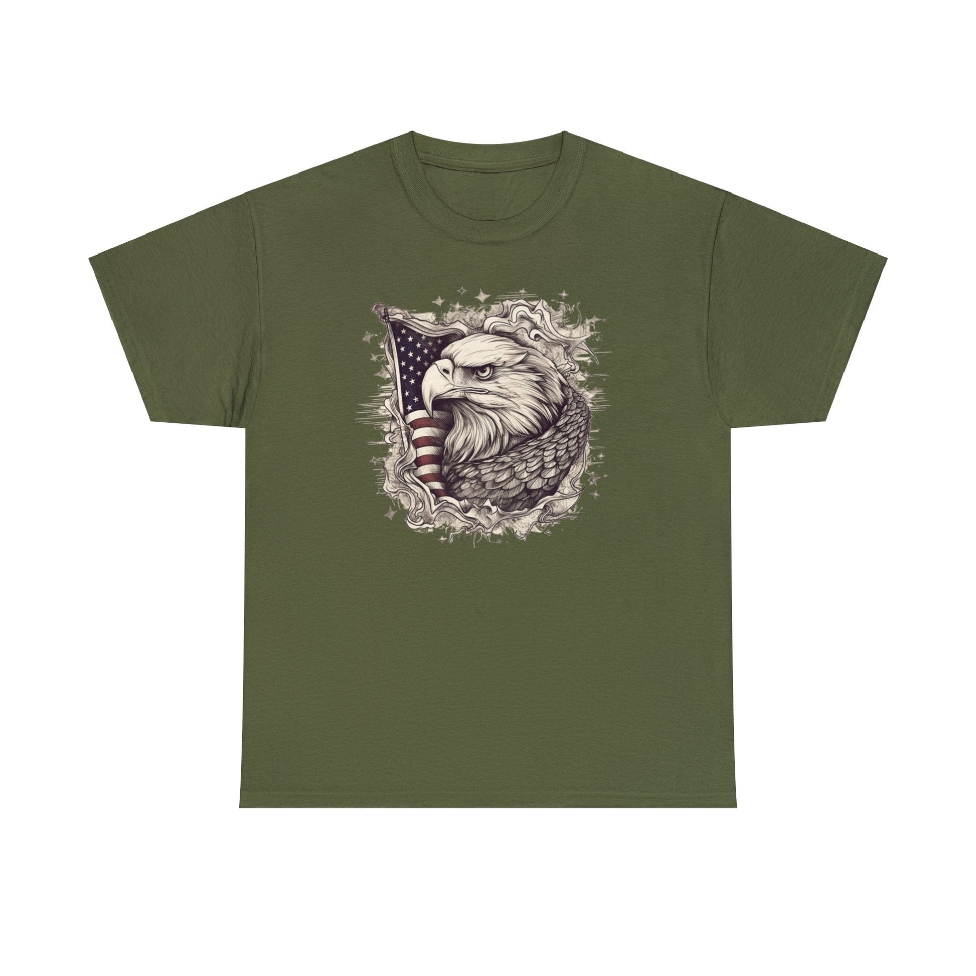 "Wrapped in Freedom" Eagle Unisex T-Shirt - PatriotDepot.com