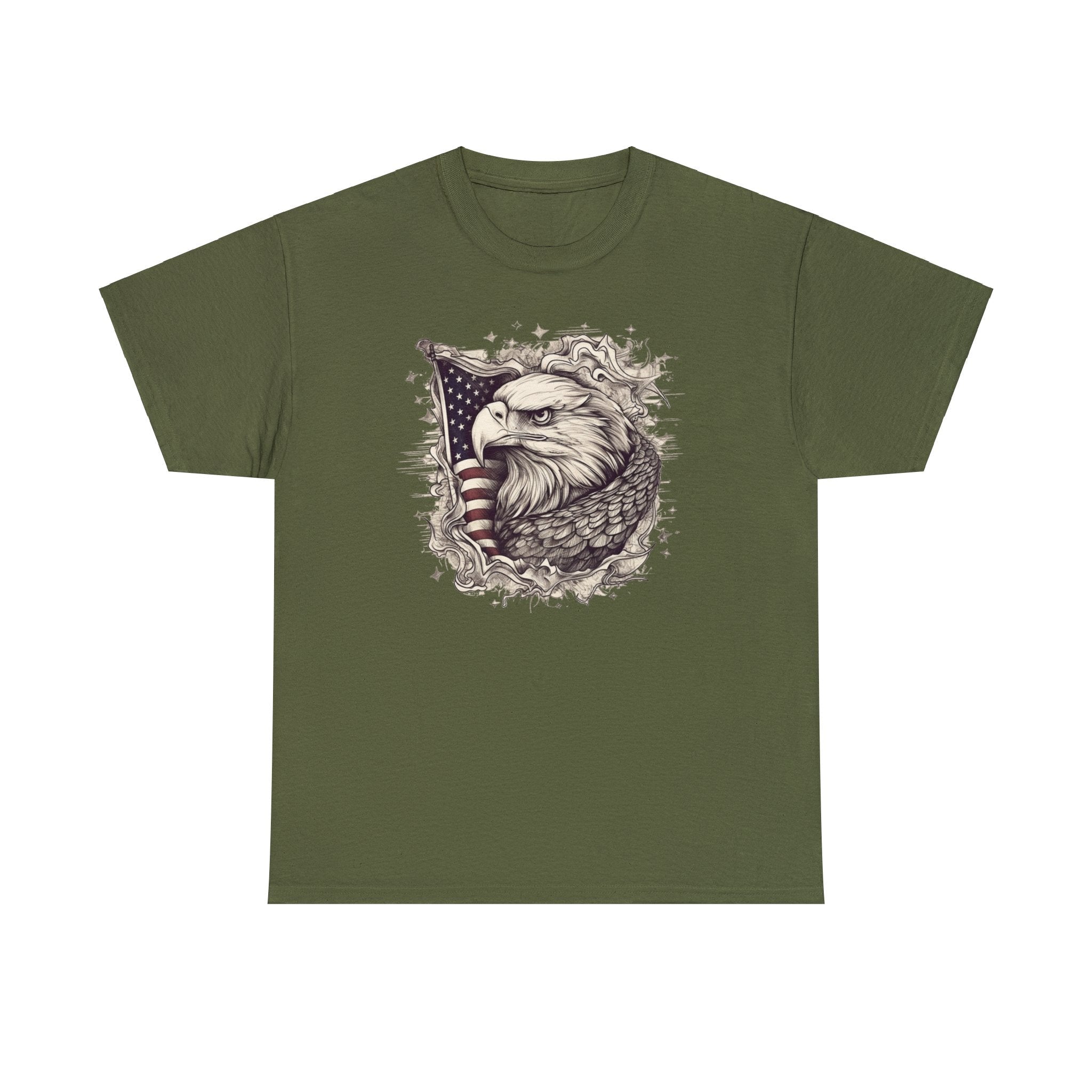 "Wrapped in Freedom" Eagle Unisex T-Shirt - PatriotDepot.com