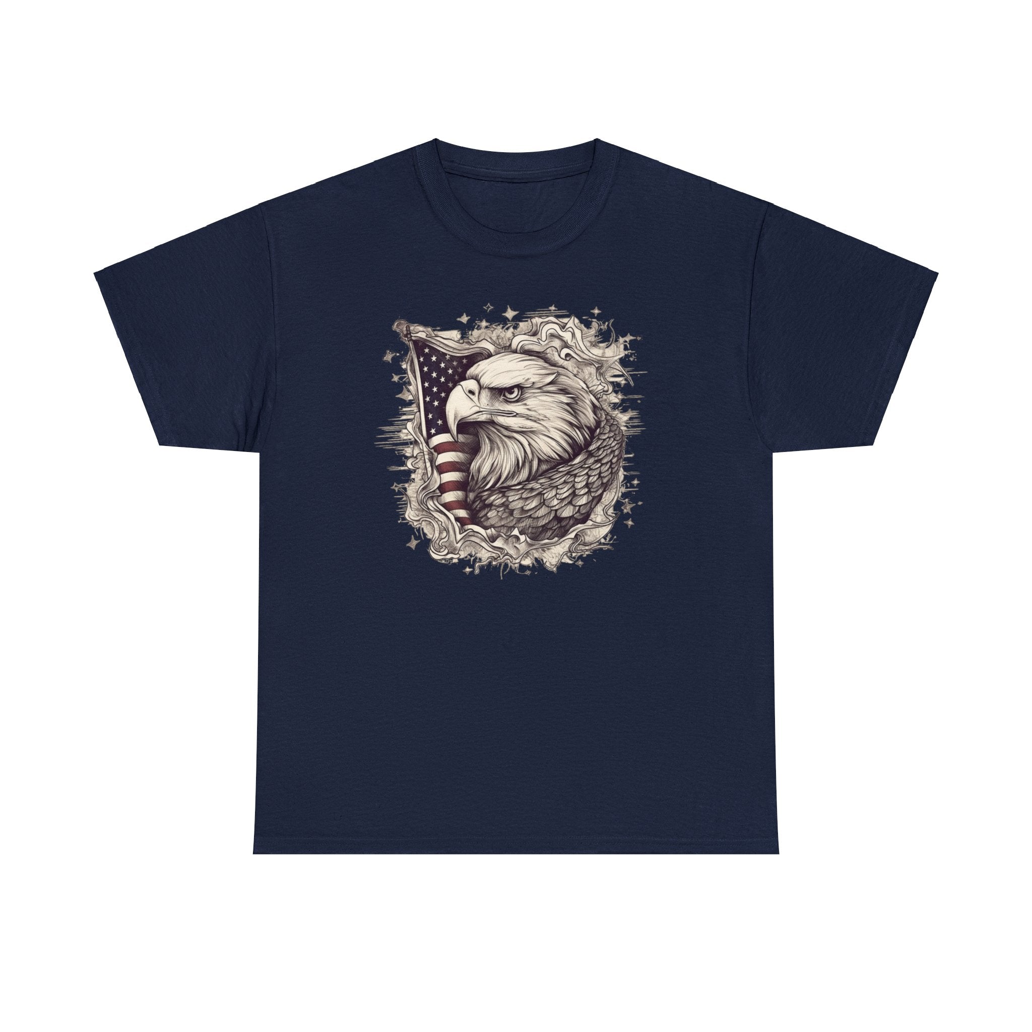 "Wrapped in Freedom" Eagle Unisex T-Shirt - PatriotDepot.com