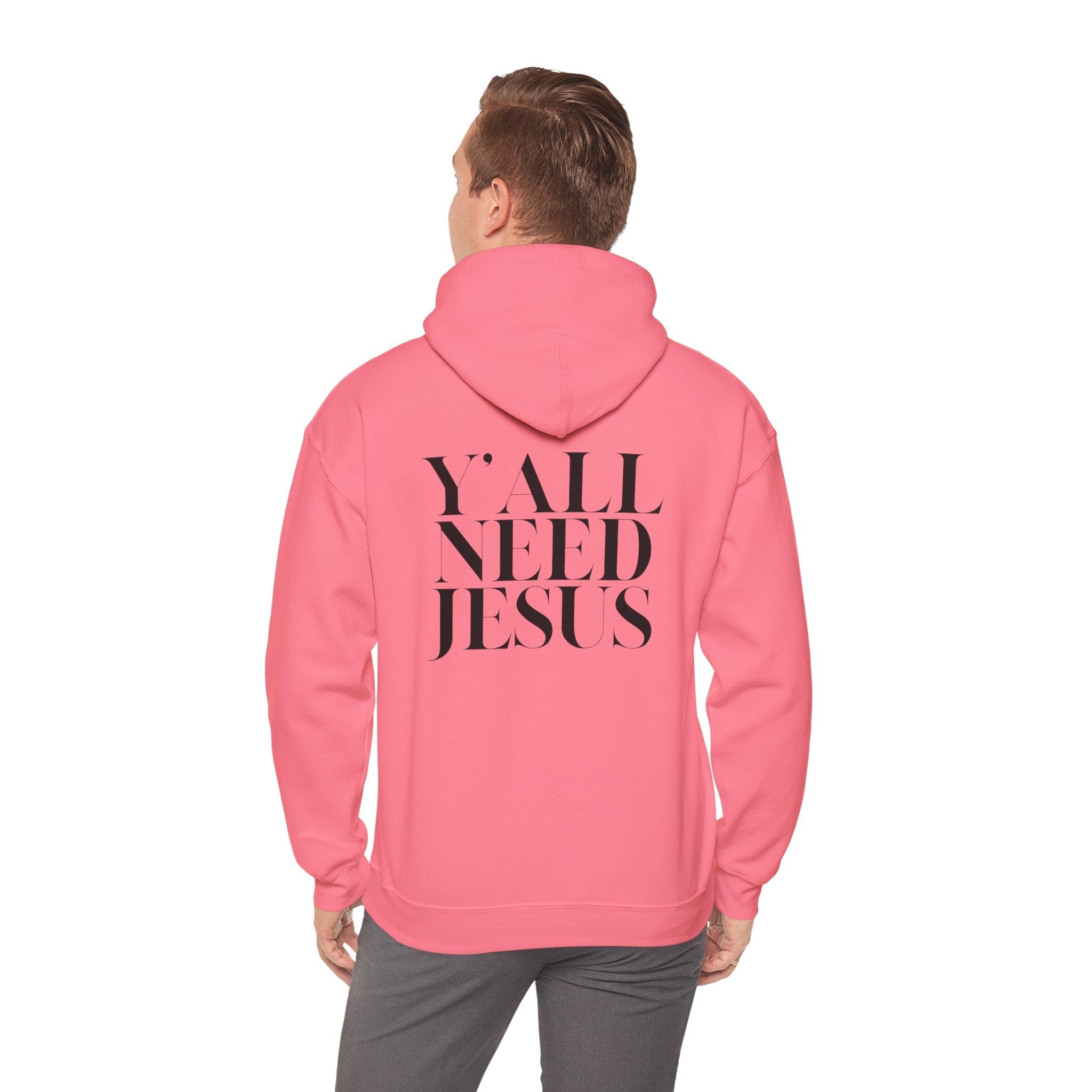 Y'all Need Jesus Hoodie (Back Design) - PatriotDepot.com