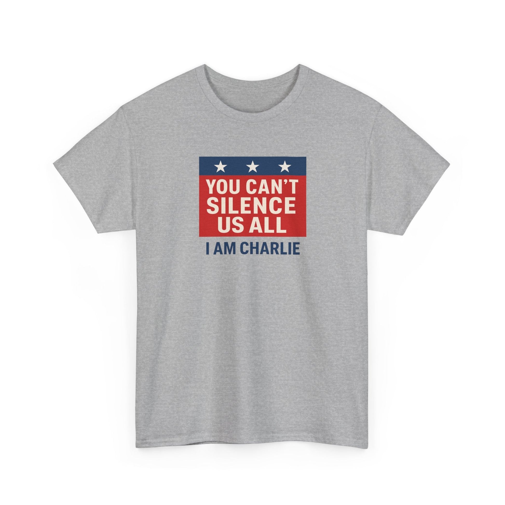 You Can't Silence Us All "I Am Charlie" Softstyle T-Shirt - PatriotDepot.com