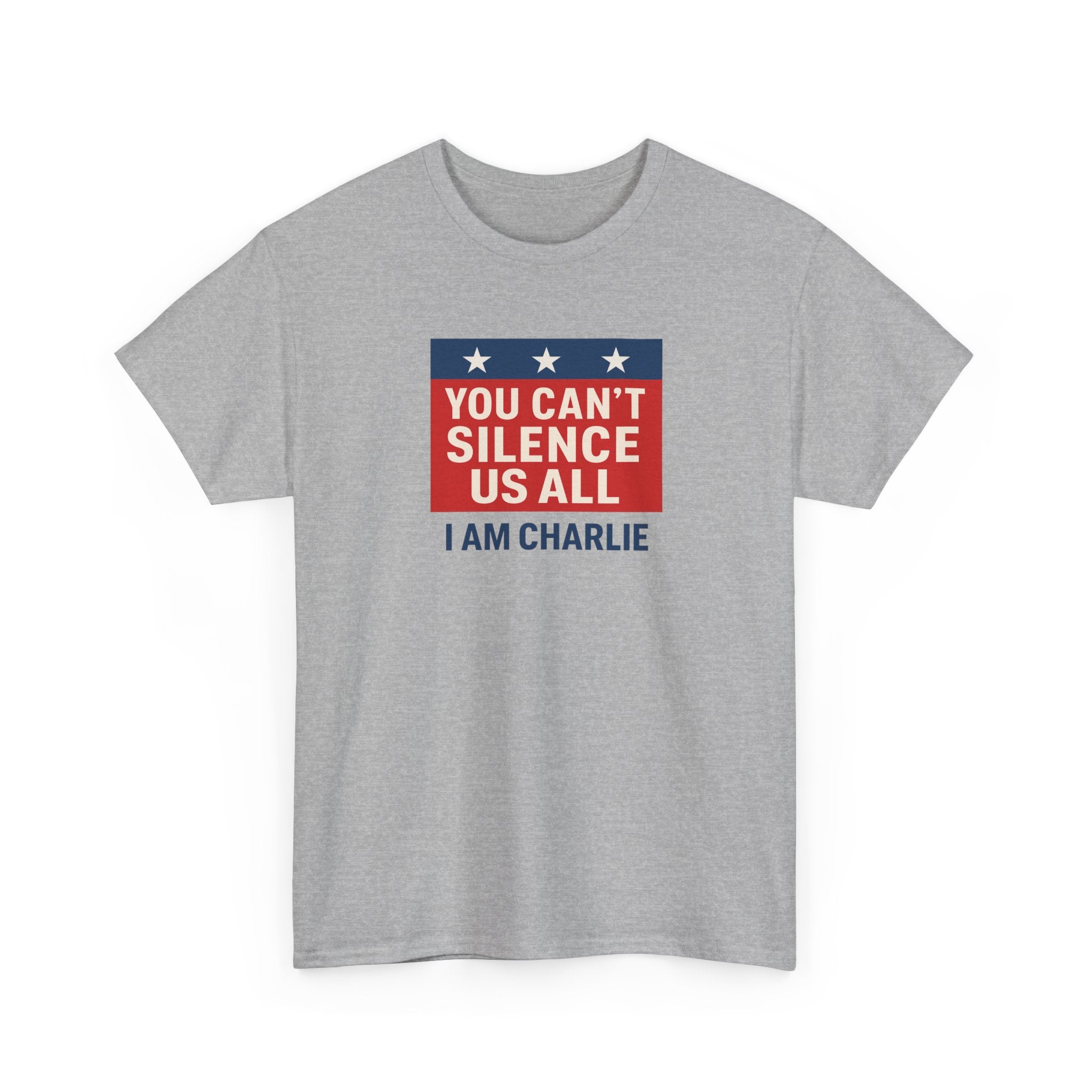 You Can't Silence Us All "I Am Charlie" Softstyle T-Shirt - PatriotDepot.com