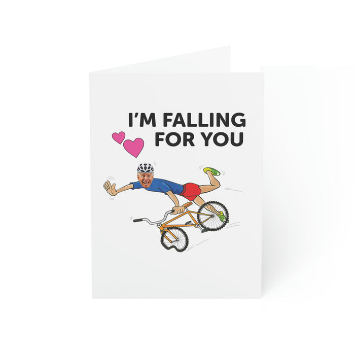 Biden I'm Falling For You Greeting Cards (1, 10, 30, and 50pcs)