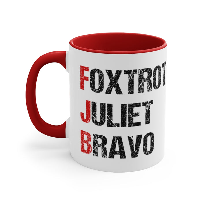 Foxtrot Juliet Bravo Mug (2 sizes, 2 colors)