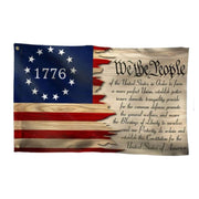 1776 Betsy Ross U.S. Constitution (Split) 3'x5' Flag - PatriotDepot.com