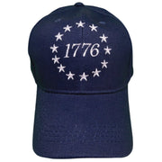 1776 in Circle of Stars Custom Embroidered Hat (Navy) - PatriotDepot.com