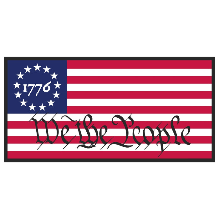 1776 We The People Betsy Ross Flag Bumper Sticker