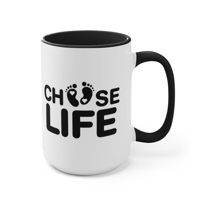 Choose Life Mug (2 sizes, 3 colors)