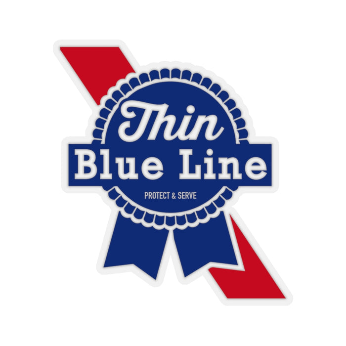 Thin Blue Line Kiss-Cut Stickers (4 Sizes)
