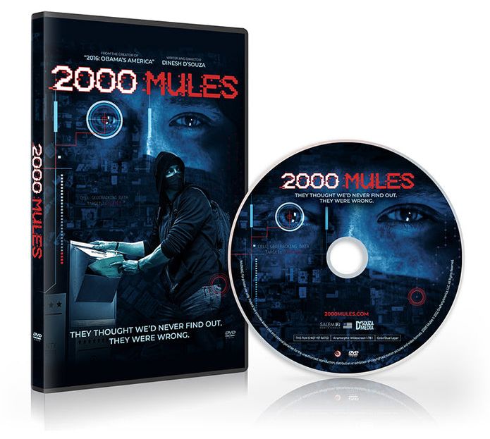 "2000 Mules" DVD - by Dinesh D’Souza - PatriotDepot.com