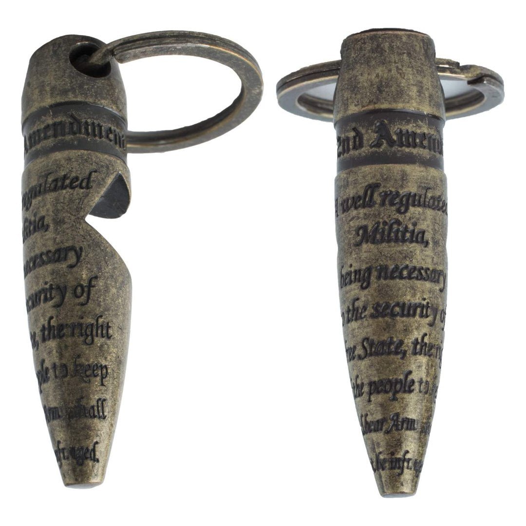 2nd Amendment 50 BMG Keychain Bottle Opener - PatriotDepot.com
