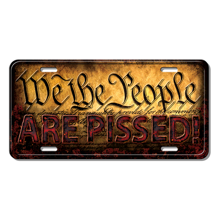 We The People Are Pissed Vanity License Plate