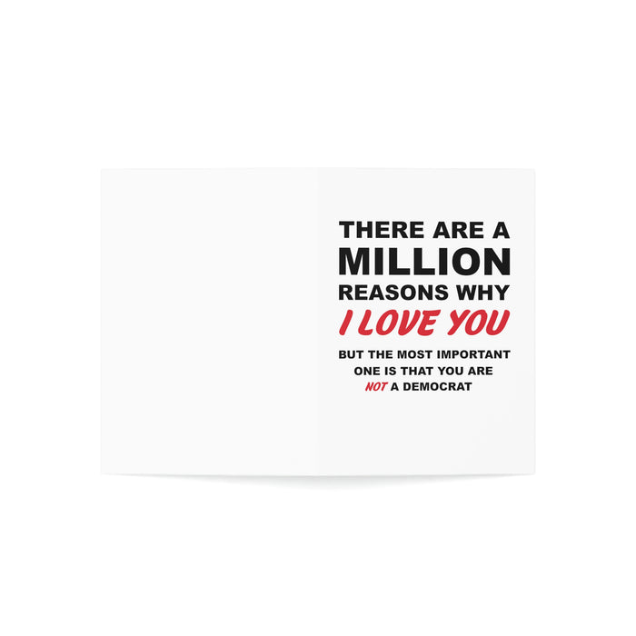 There Are A Million Reasons Why I Love You...Greeting Cards (1, 10, 30, and 50pcs)
