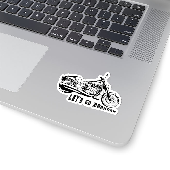 Let's Go Brandon, Motorcycle (LGB1B) Kiss-Cut Stickers (4 sizes)